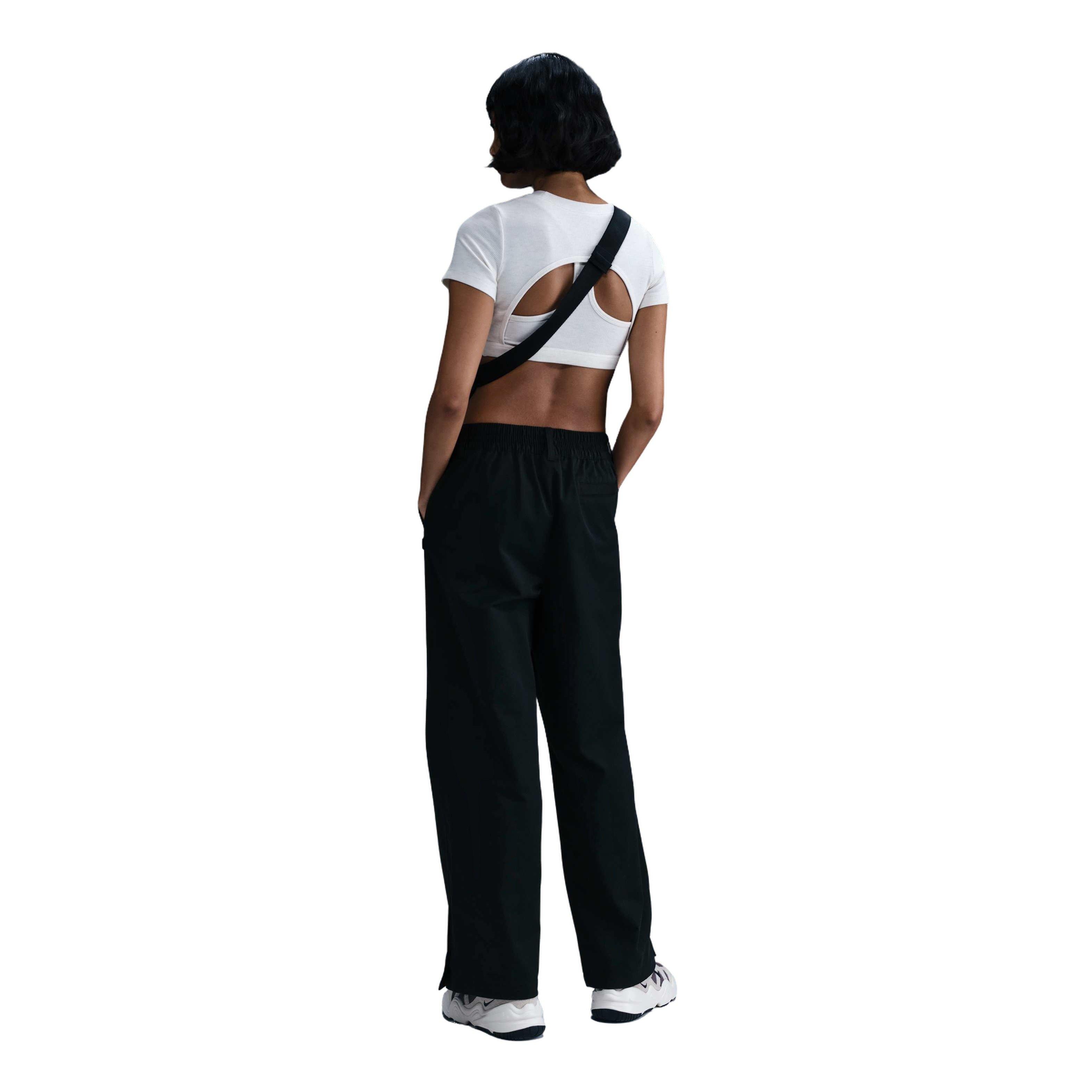 Nike Sportswear Collection Mid-Rise Women's Black Twill Pants