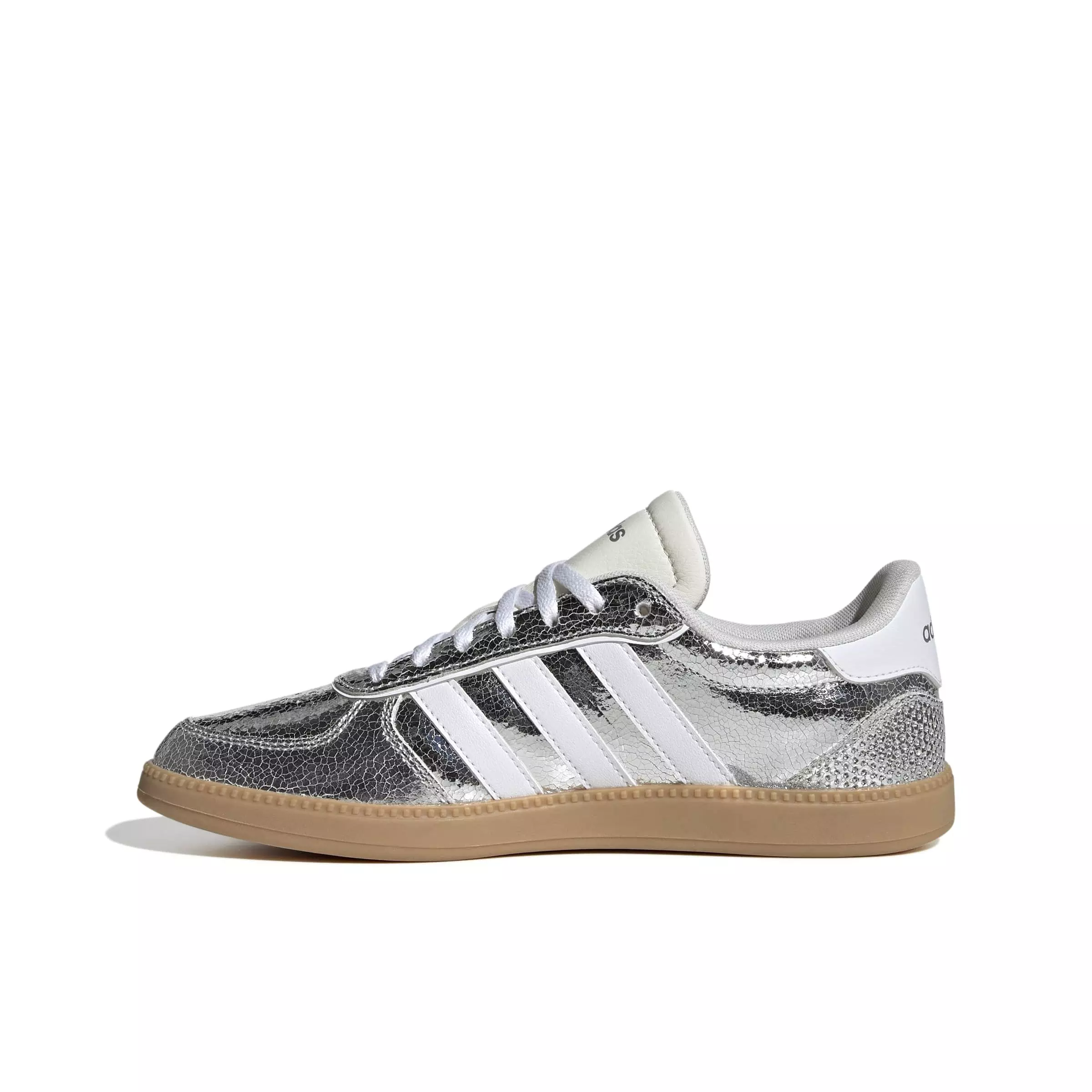 adidas Breaknet Sleek "Silver Metallic/Ftwr White/Gum 3" Women's Shoe - SILVER/WHITE/GUM