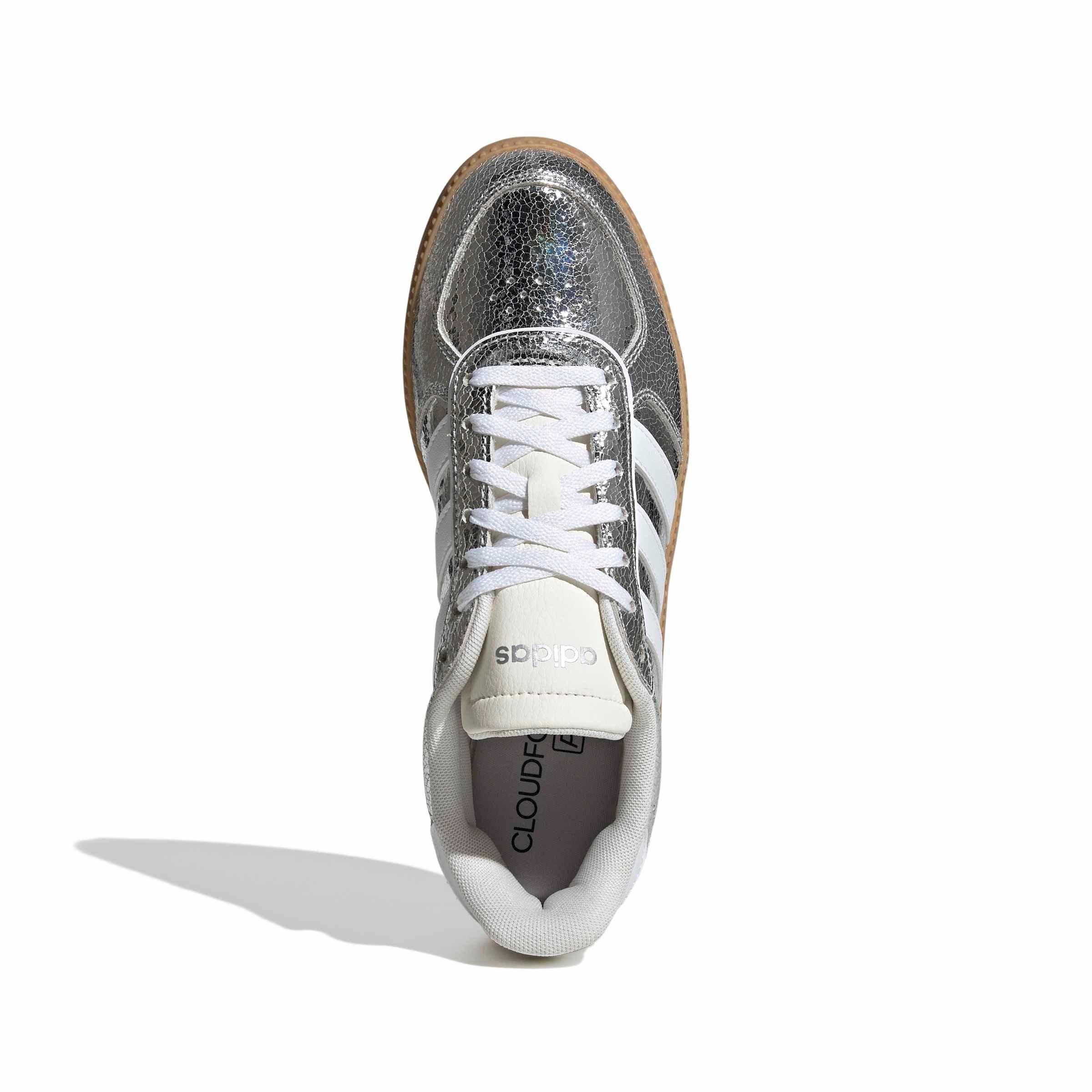 adidas Breaknet Sleek "Silver Metallic/Ftwr White/Gum 3" Women's Shoe - SILVER/WHITE/GUM