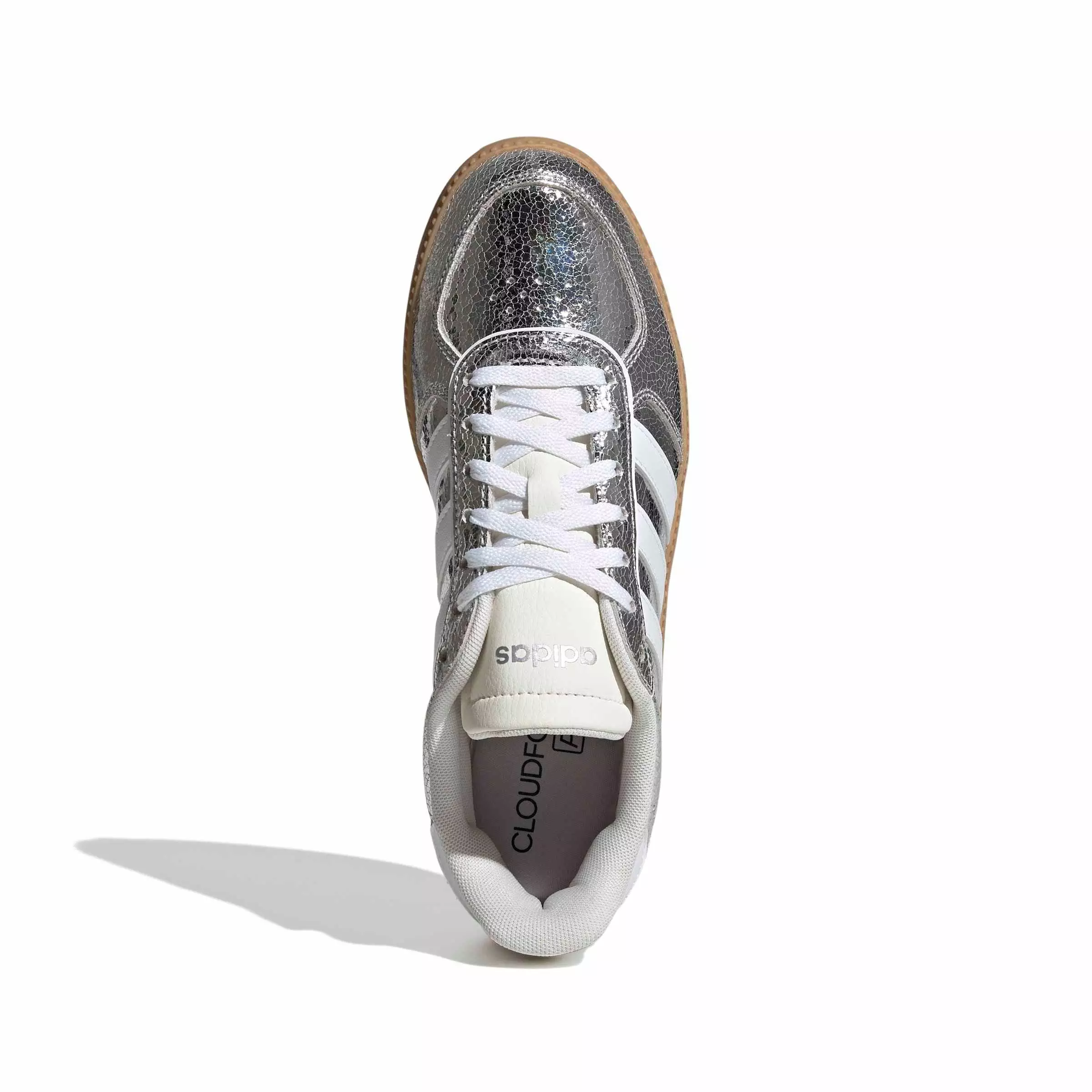 adidas Breaknet Sleek "Silver Metallic/Ftwr White/Gum 3" Women's Shoe - SILVER/WHITE/GUM