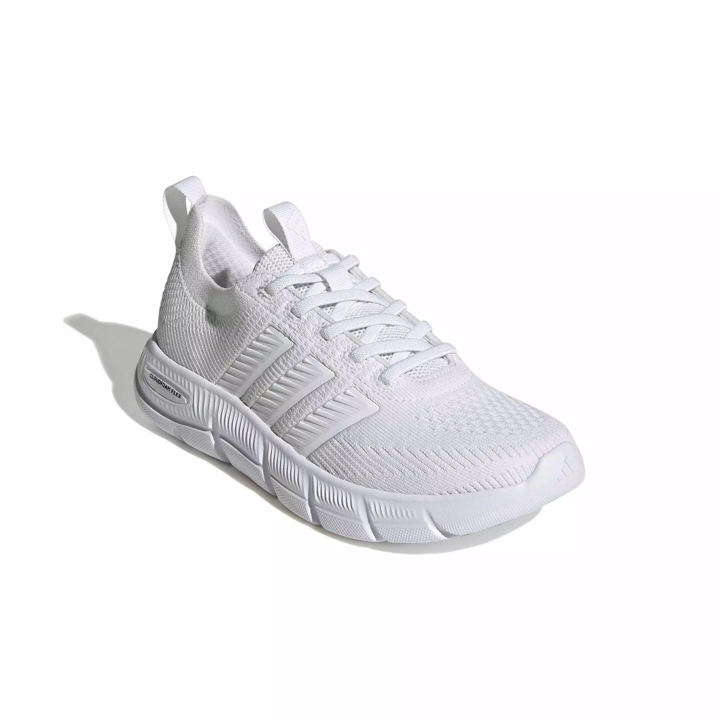 adidas Cloudfoam Flex Slounge "Ftwr White/Ftwr White/Core Black" Women's Shoe - WHITE/BLACK