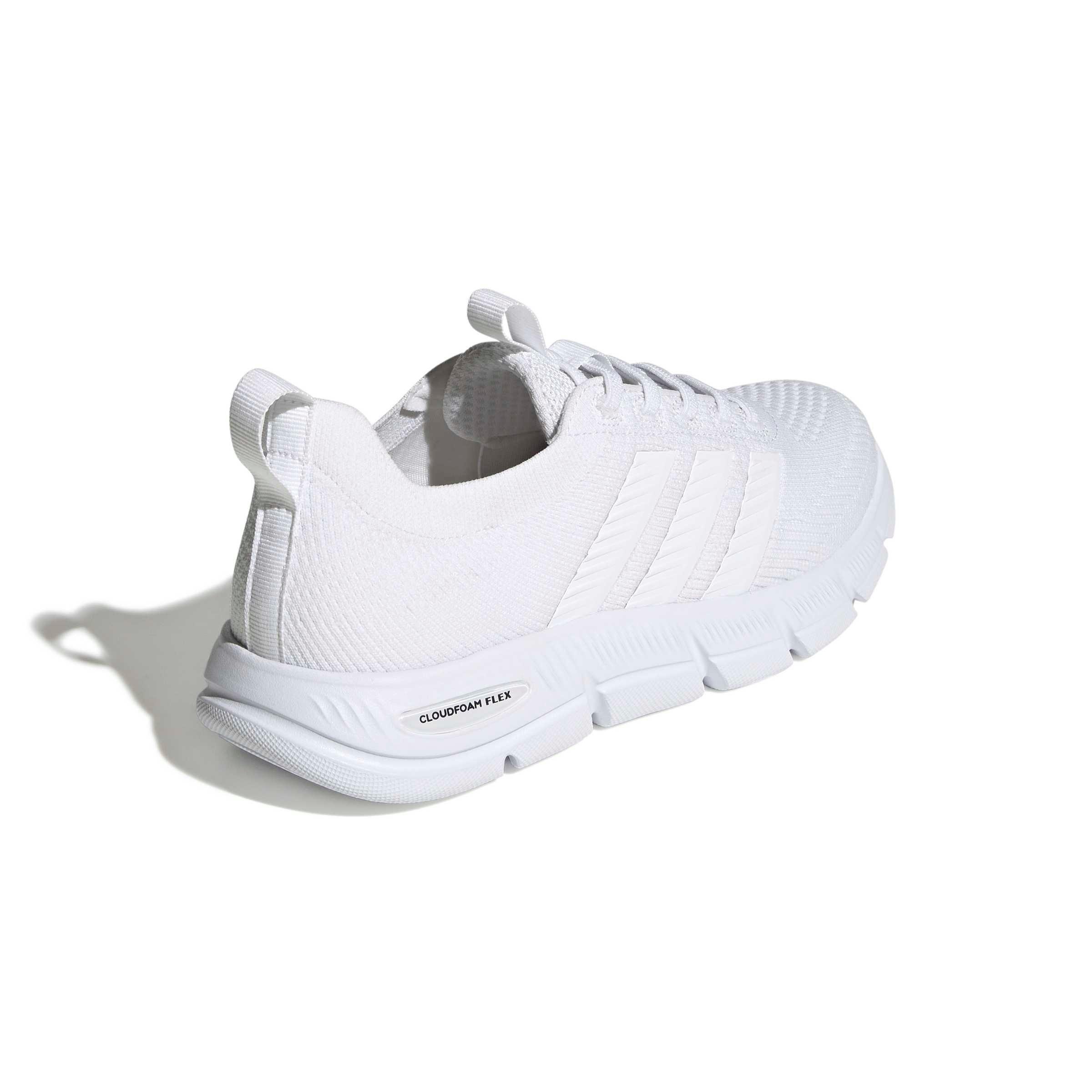 adidas Cloudfoam Flex Slounge "Ftwr White/Ftwr White/Core Black" Women's Shoe - WHITE/BLACK
