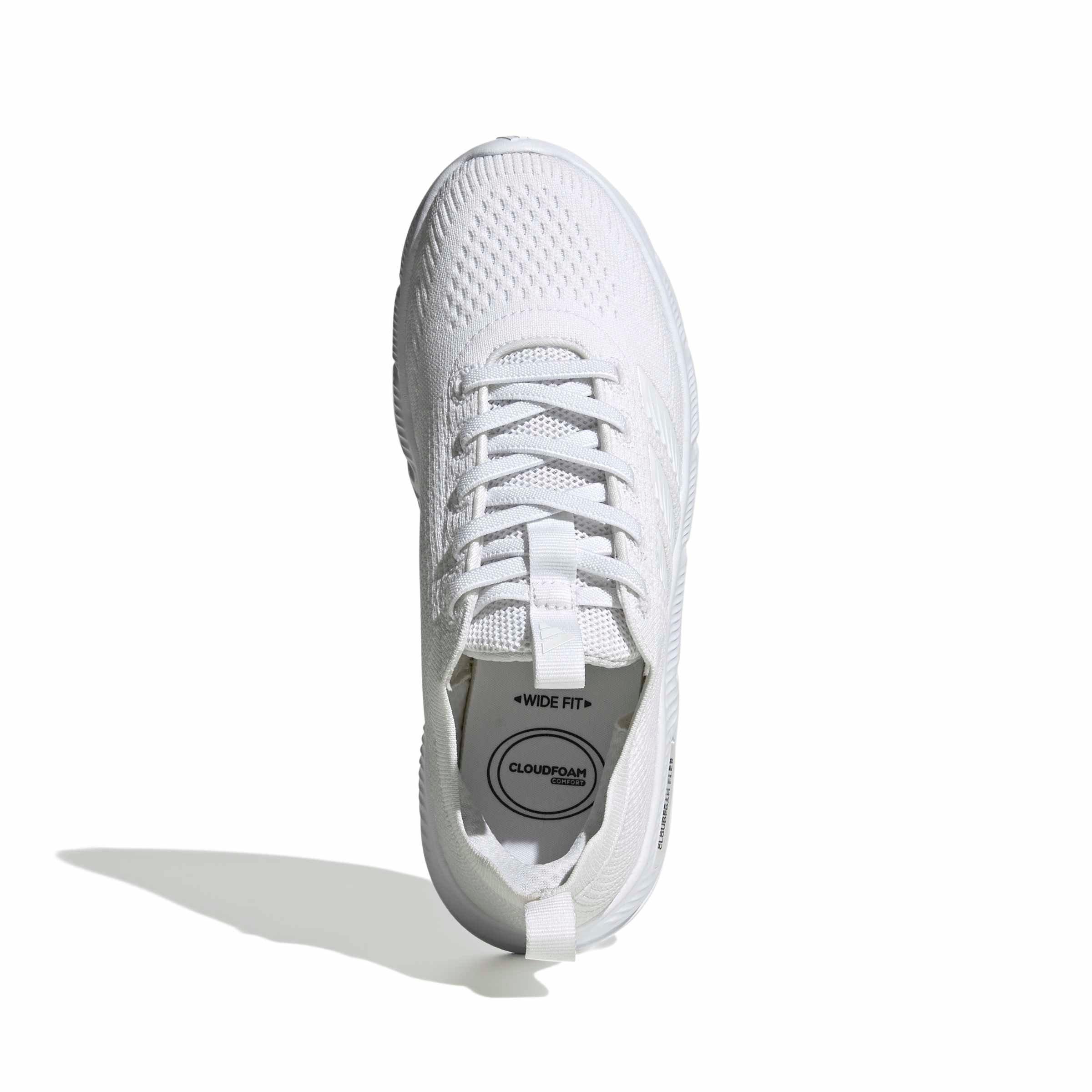 adidas Cloudfoam Flex Slounge "Ftwr White/Ftwr White/Core Black" Women's Shoe - WHITE/BLACK