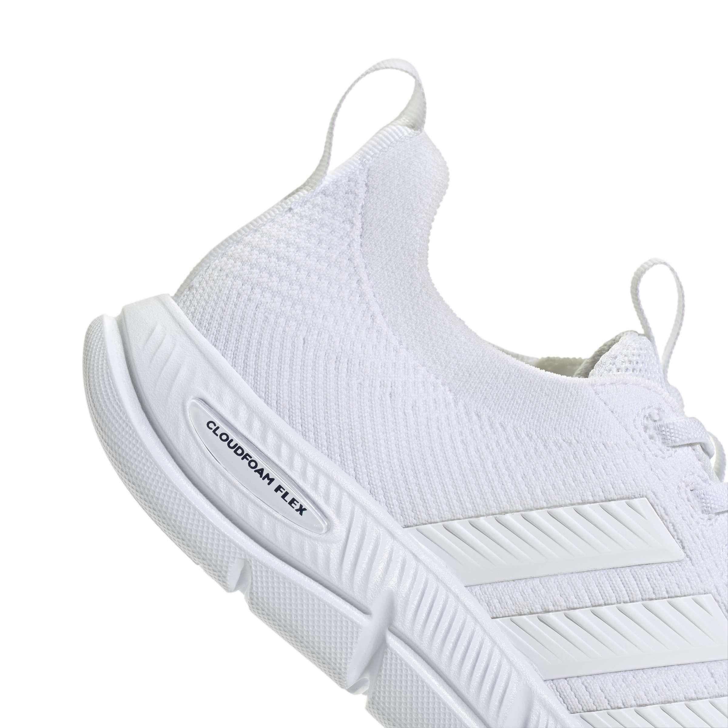 adidas Cloudfoam Flex Slounge "Ftwr White/Ftwr White/Core Black" Women's Shoe - WHITE/BLACK