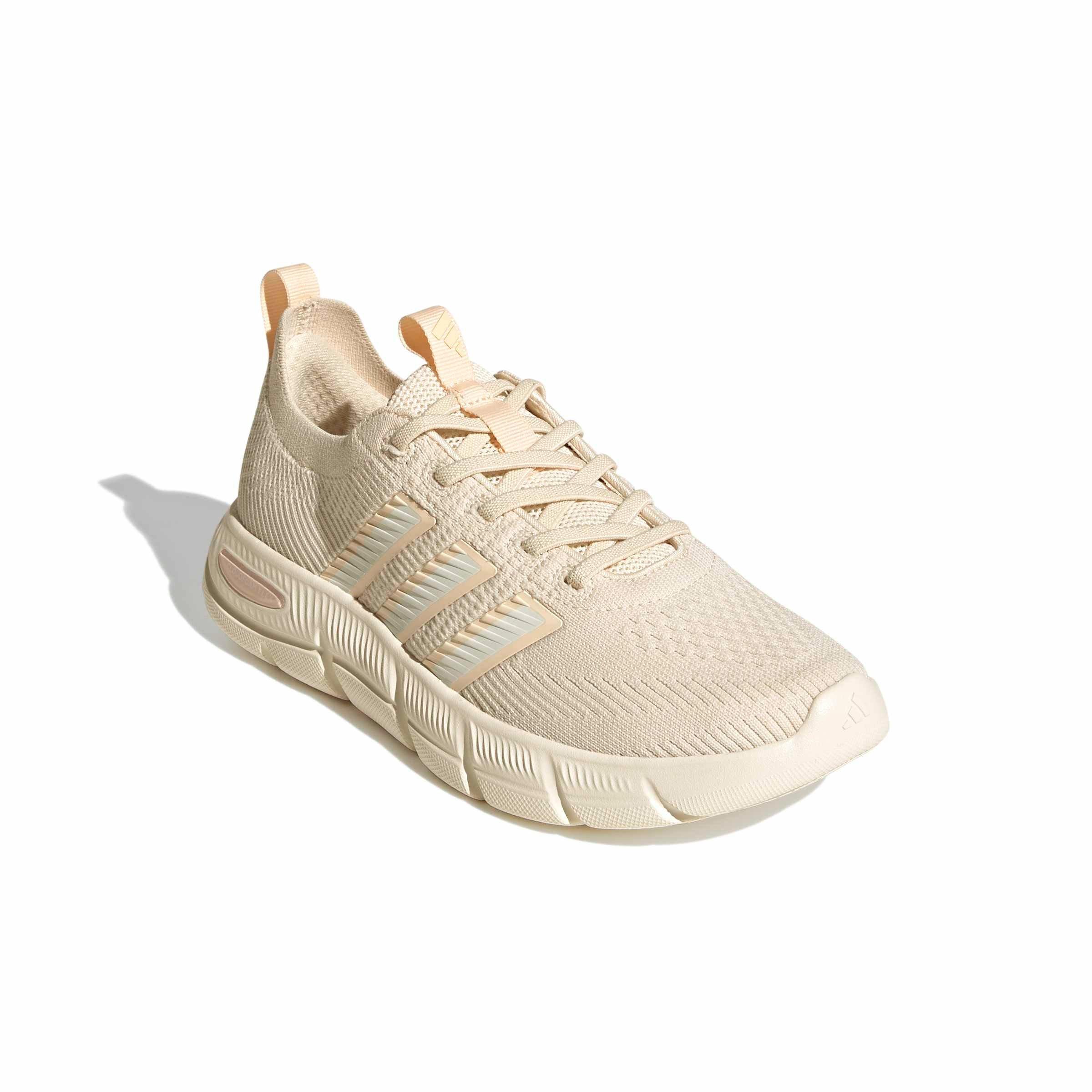 adidas Cloudfoam Flex Slounge "Wonder White/Off White/Bliss Orange" Women's Shoe - WHITE/OFF WHITE/ORANGE