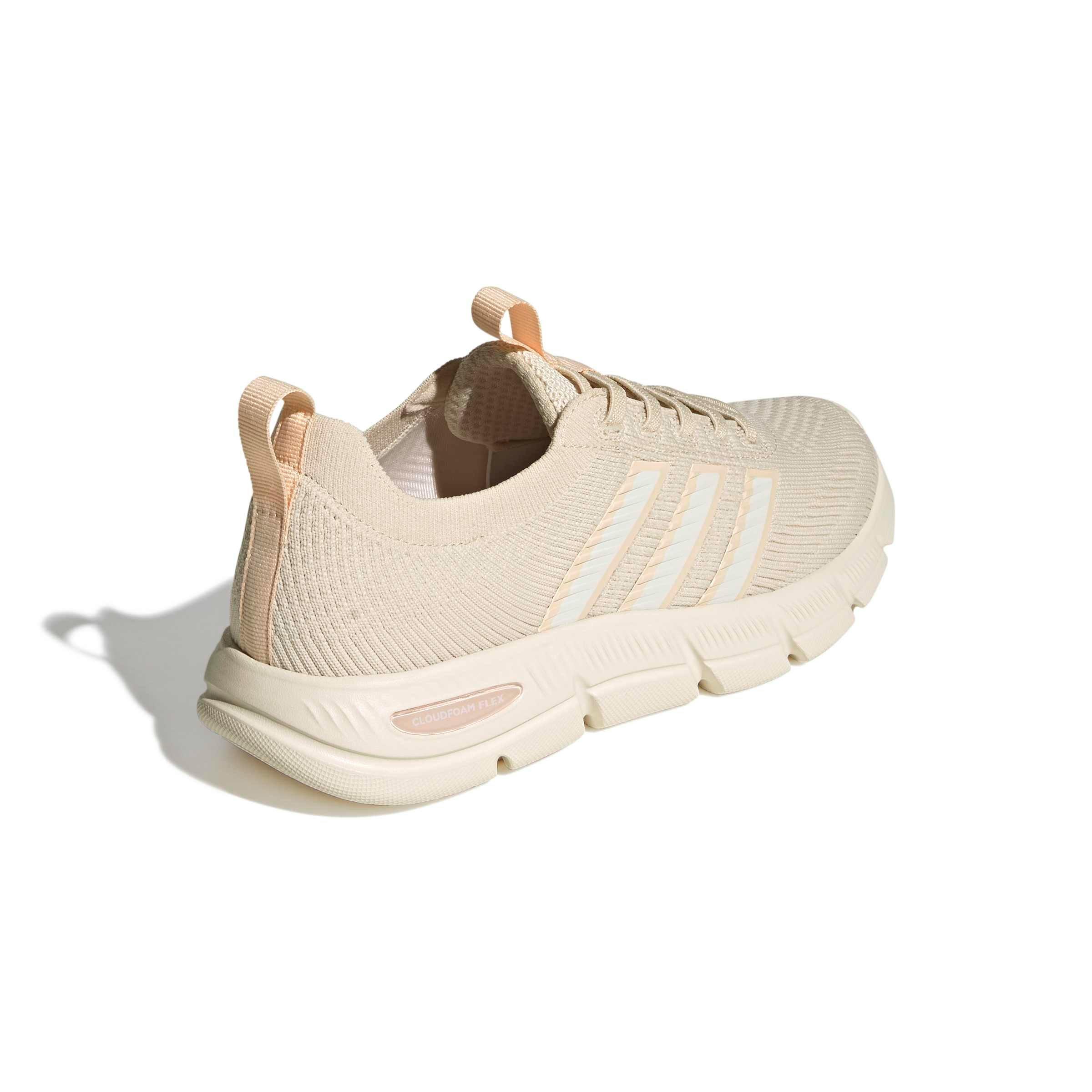 adidas Cloudfoam Flex Slounge "Wonder White/Off White/Bliss Orange" Women's Shoe - WHITE/OFF WHITE/ORANGE