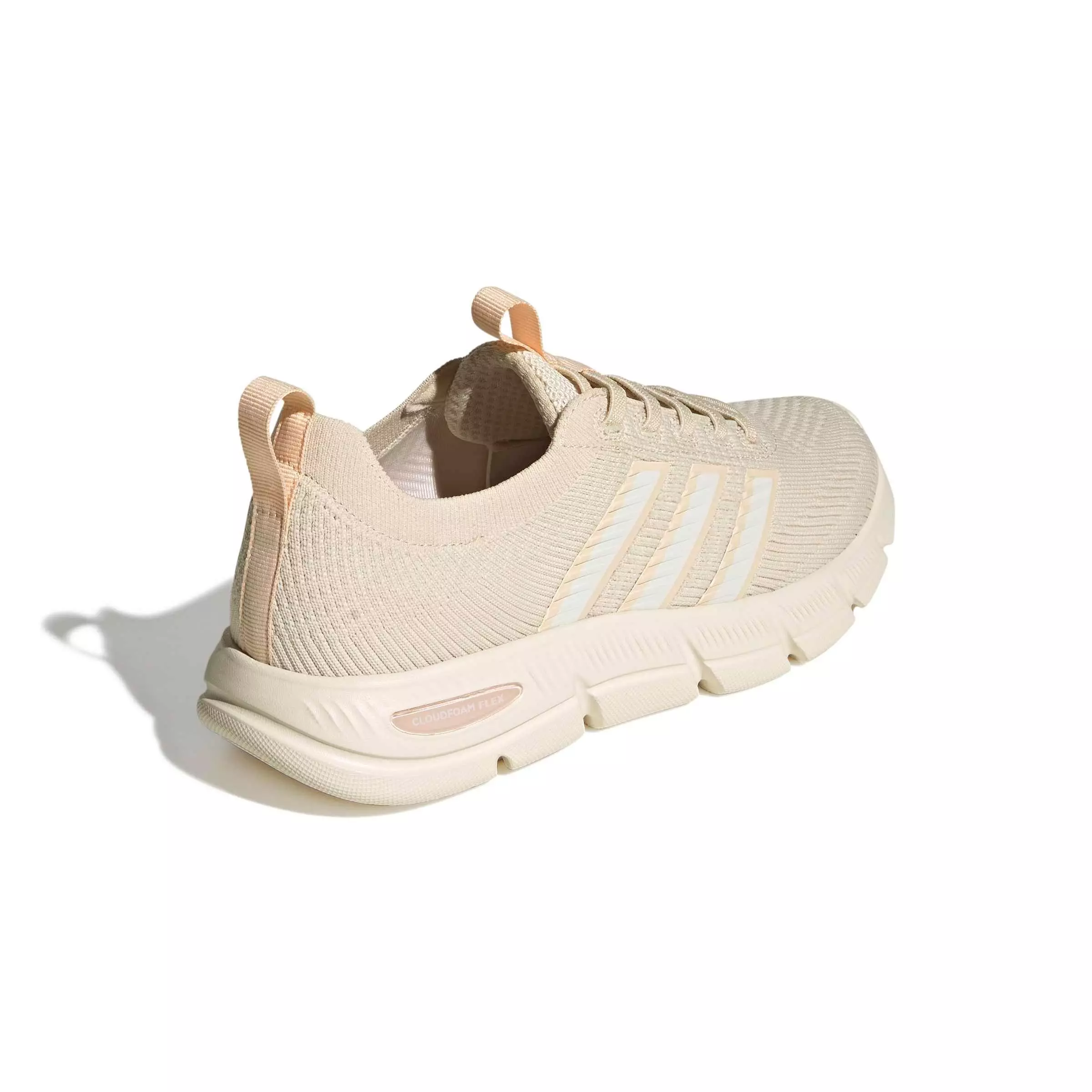 adidas Cloudfoam Flex Slounge "Wonder White/Off White/Bliss Orange" Women's Shoe - WHITE/OFF WHITE/ORANGE