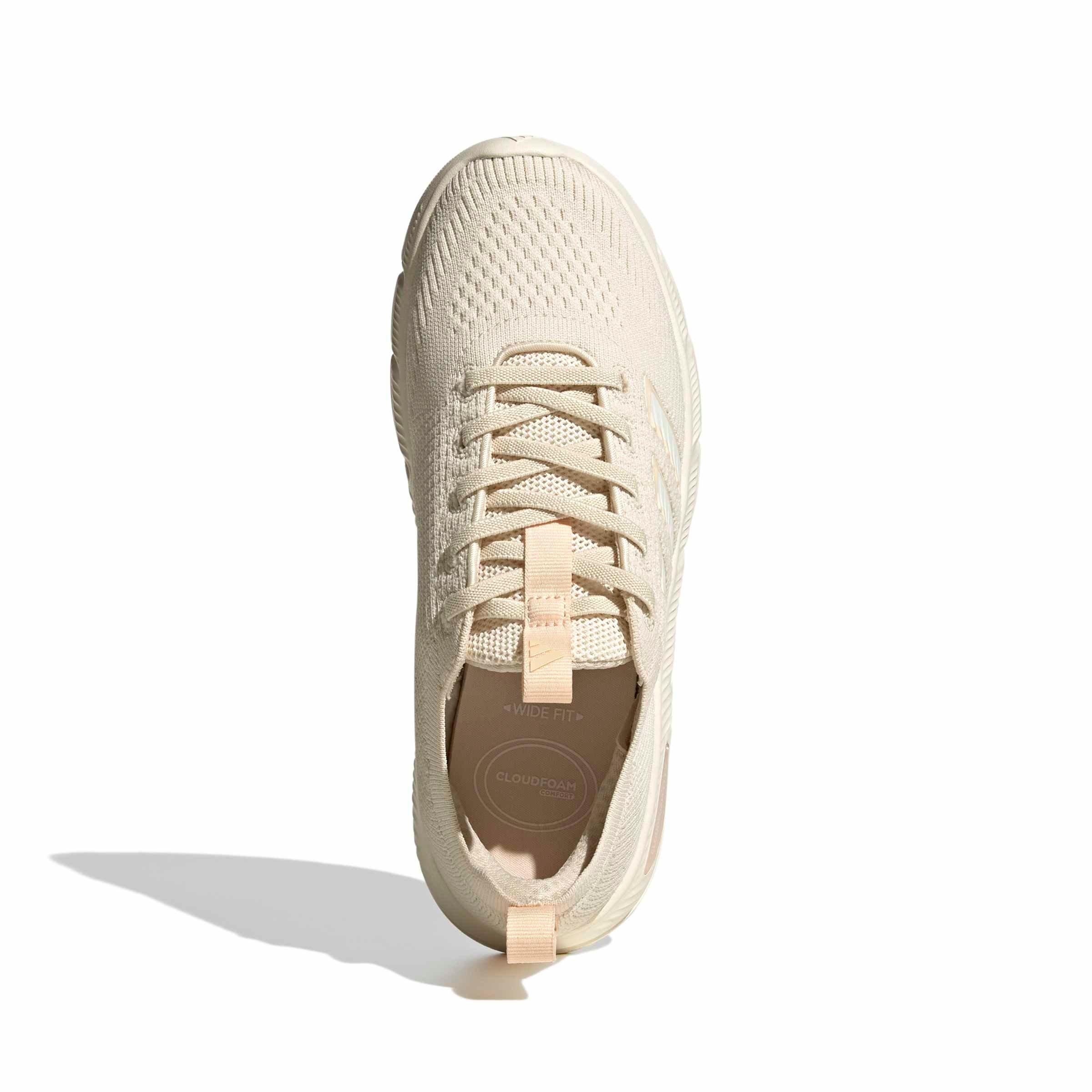 adidas Cloudfoam Flex Slounge "Wonder White/Off White/Bliss Orange" Women's Shoe - WHITE/OFF WHITE/ORANGE