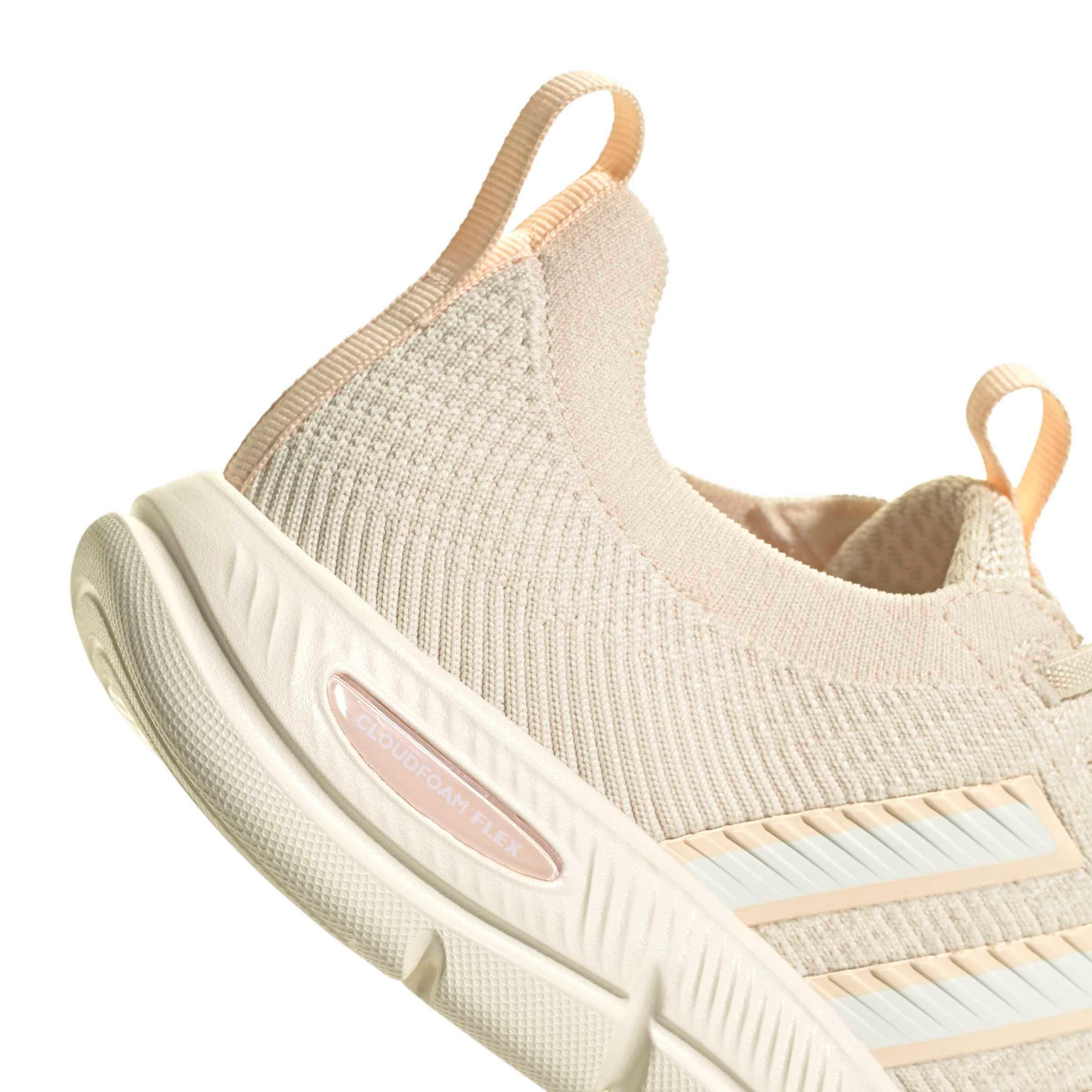 adidas Cloudfoam Flex Slounge "Wonder White/Off White/Bliss Orange" Women's Shoe - WHITE/OFF WHITE/ORANGE