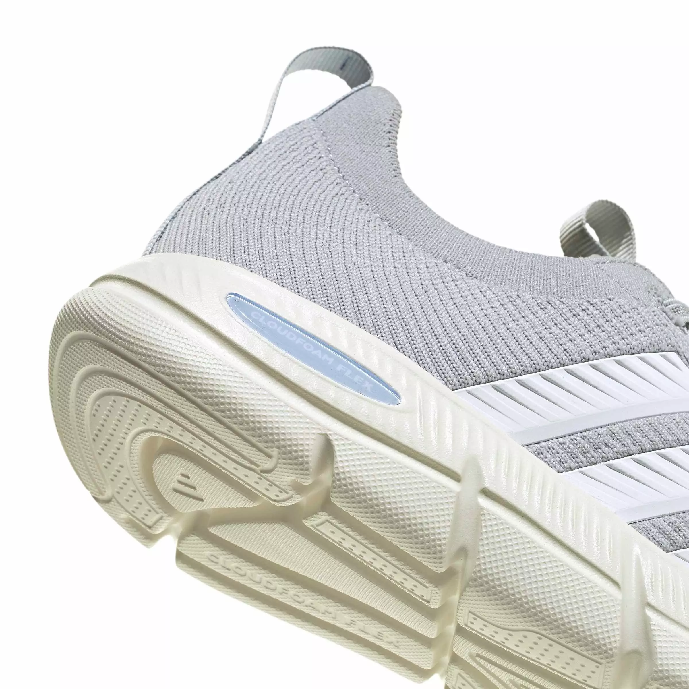 adidas Cloudfoam Flex Slounge "Lgh Solid Grey/Ftwr White/Halo Blue" Women's Shoe - GREY/WHITE/BLUE