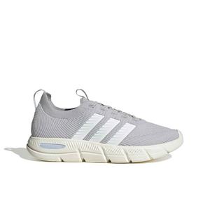 adidas Cloudfoam Flex Slounge "Lgh Solid Grey/Ftwr White/Halo Blue" Women's Shoe - GREY/WHITE/BLUE