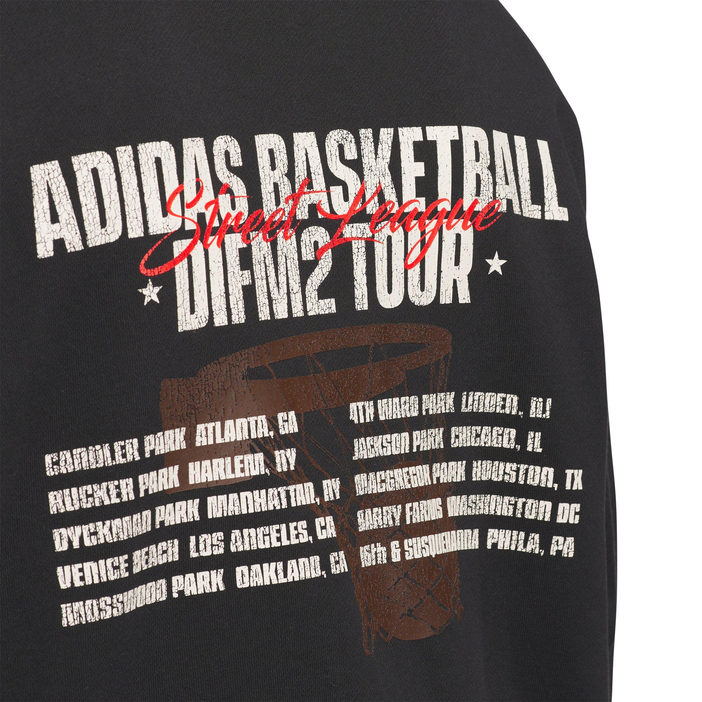 adidas Men's Anthony Edwards Graphic Hoodie - Black - BLACK Thumbnail View 3