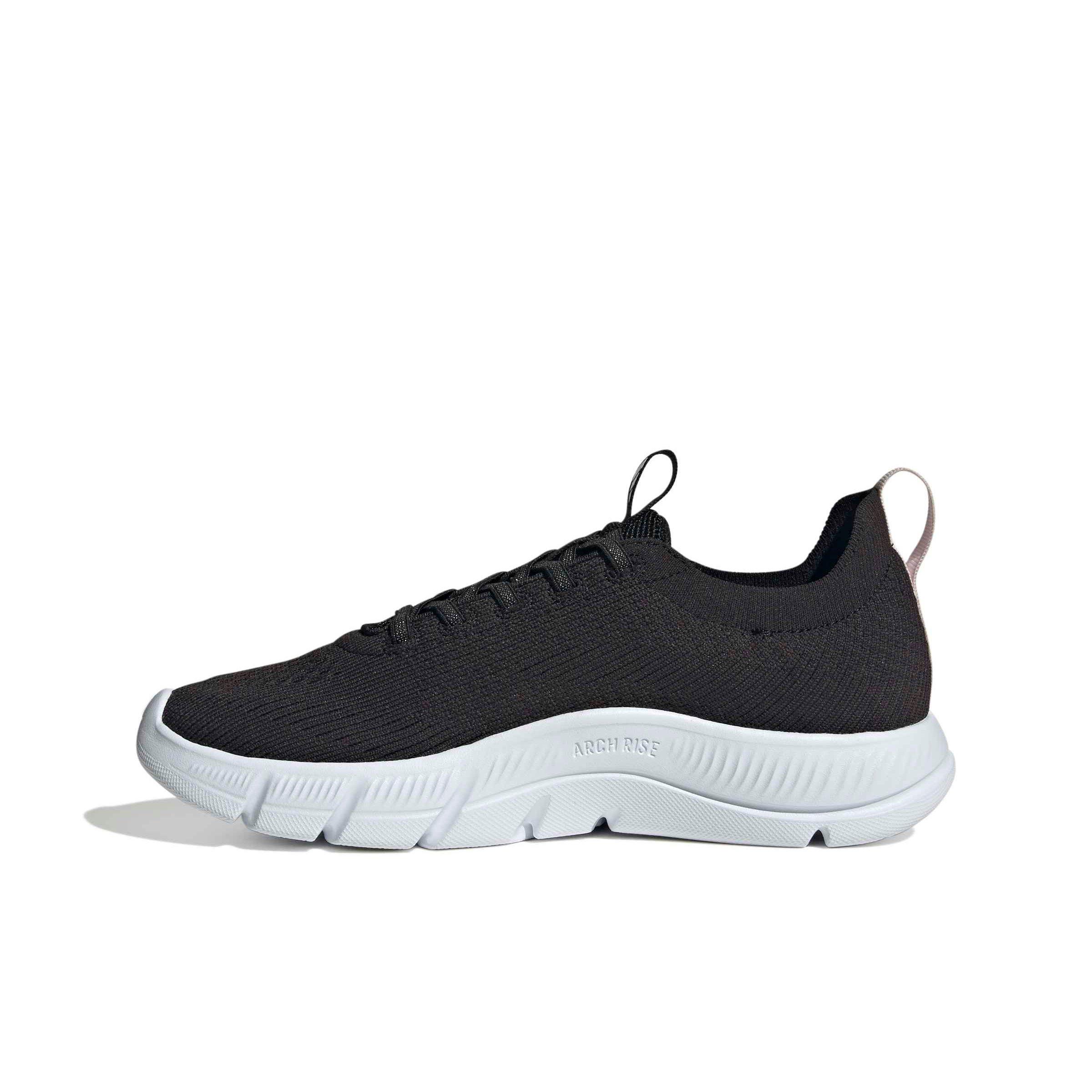 adidas Cloudfoam Flex Slounge "Core Black/Ftwr White/Almost Pink" Women's Shoe - BLACK/WHITE/PINK