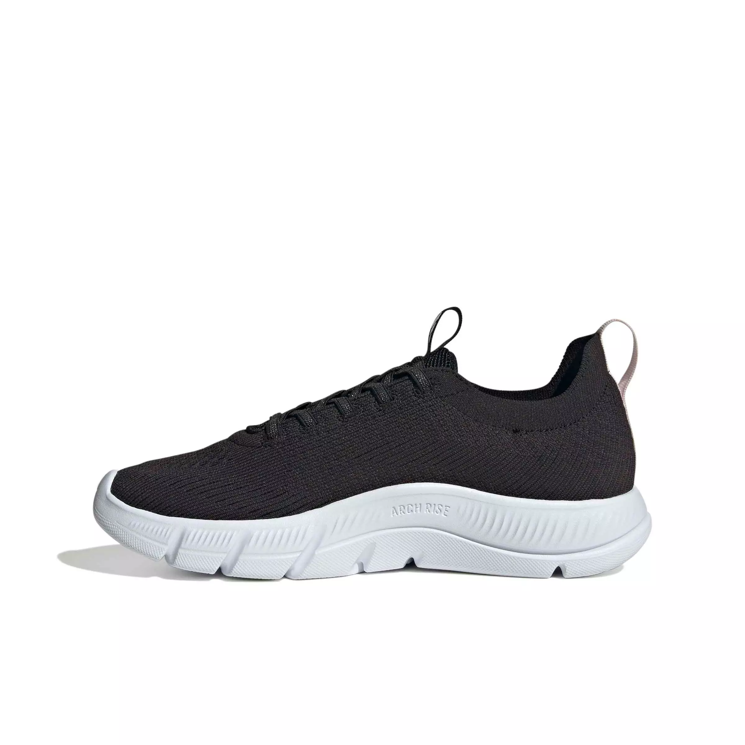 adidas Cloudfoam Flex Slounge "Core Black/Ftwr White/Almost Pink" Women's Shoe - BLACK/WHITE/PINK