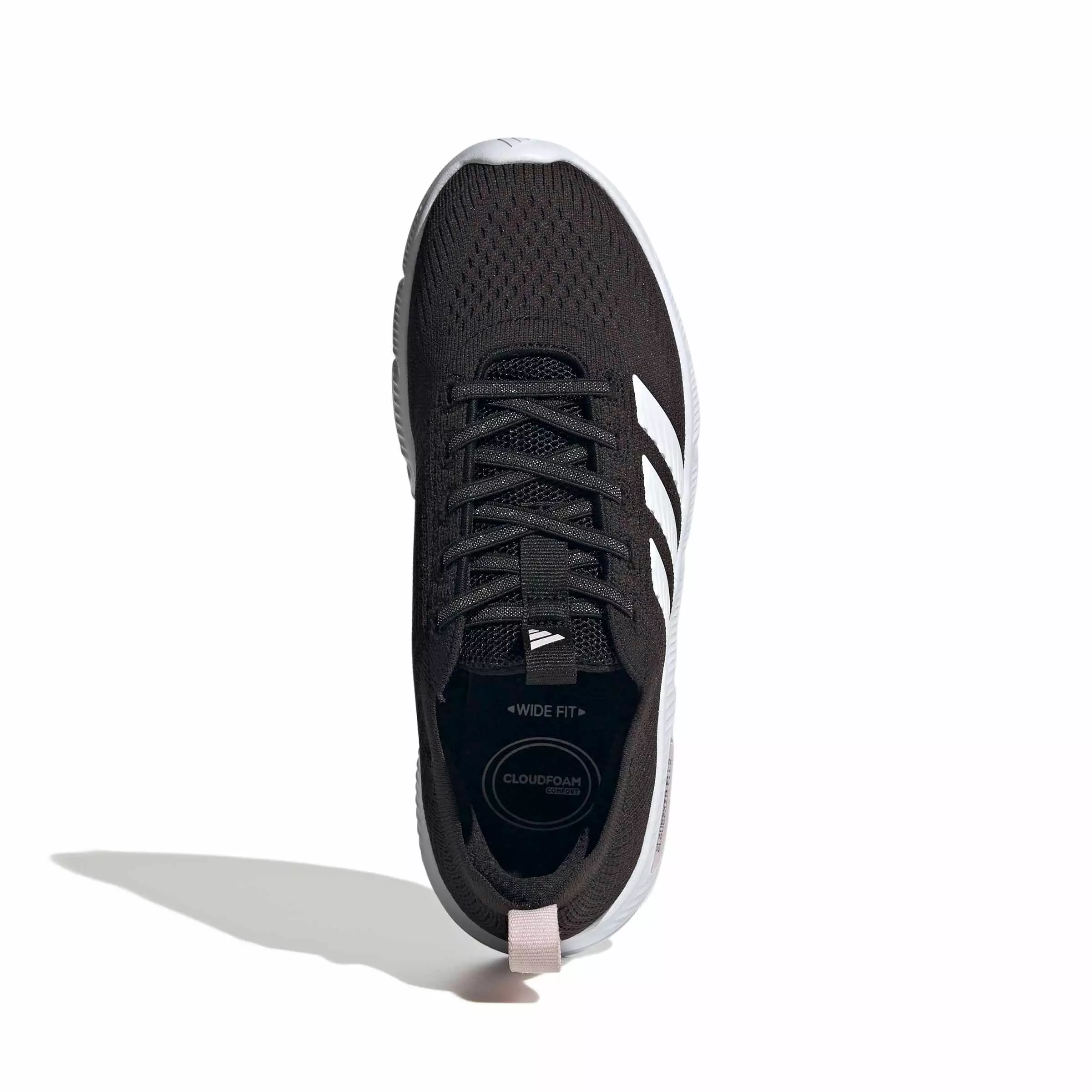adidas Cloudfoam Flex Slounge "Core Black/Ftwr White/Almost Pink" Women's Shoe - BLACK/WHITE/PINK