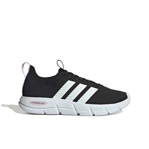 adidas Cloudfoam Flex Slounge "Core Black/Ftwr White/Almost Pink" Women's Shoe - BLACK/WHITE/PINK