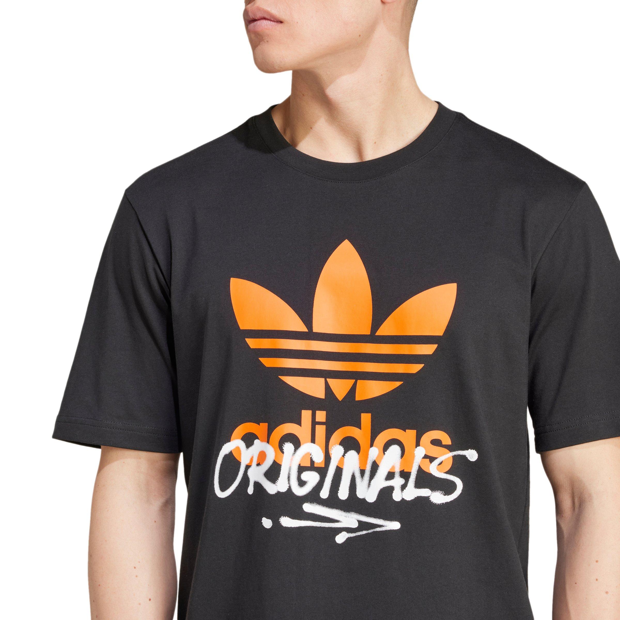 adidas Originals Men's Training Supply Street T-Shirt - Black - BLACK Thumbnail View 4