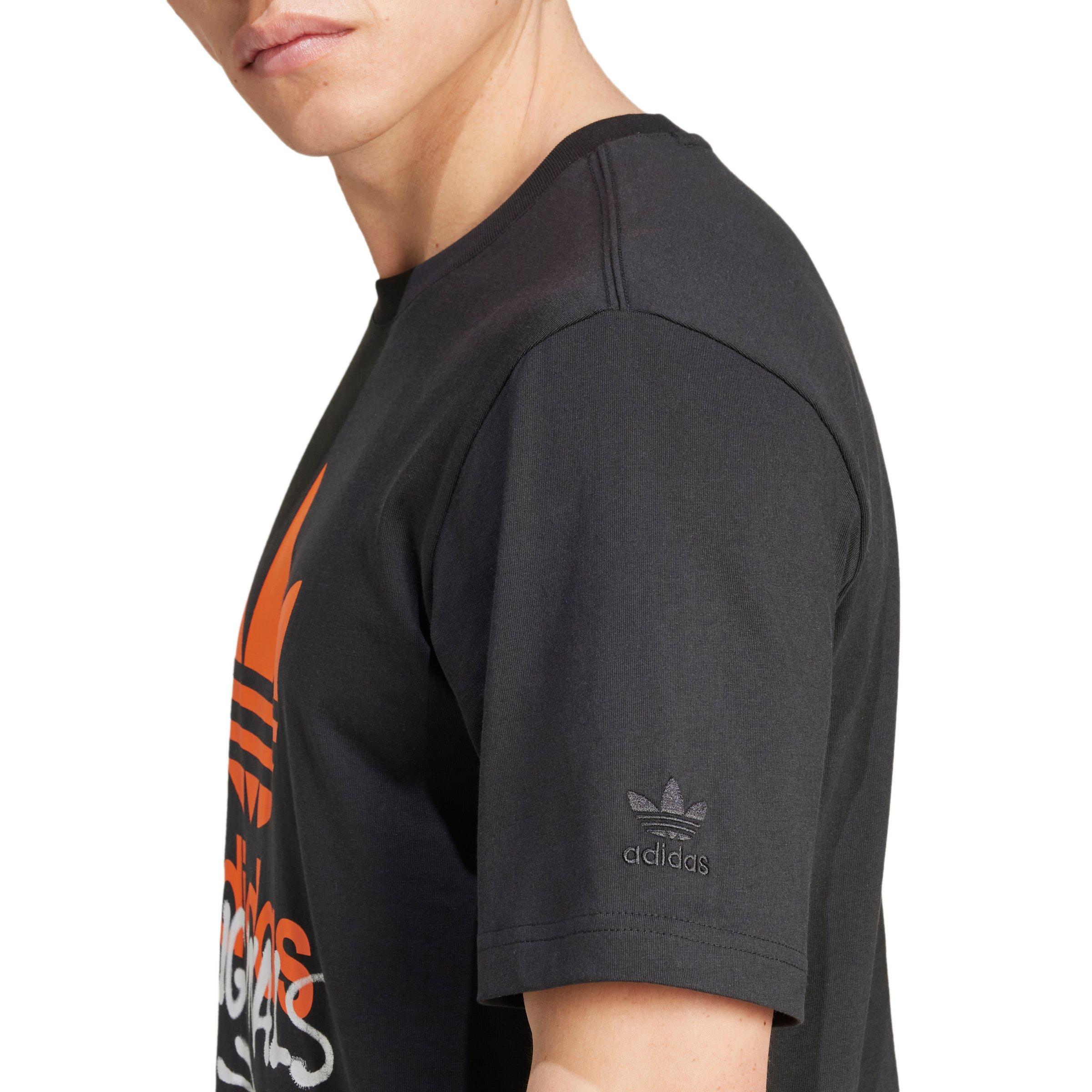 adidas Originals Men's Training Supply Street T-Shirt - Black - BLACK Thumbnail View 5