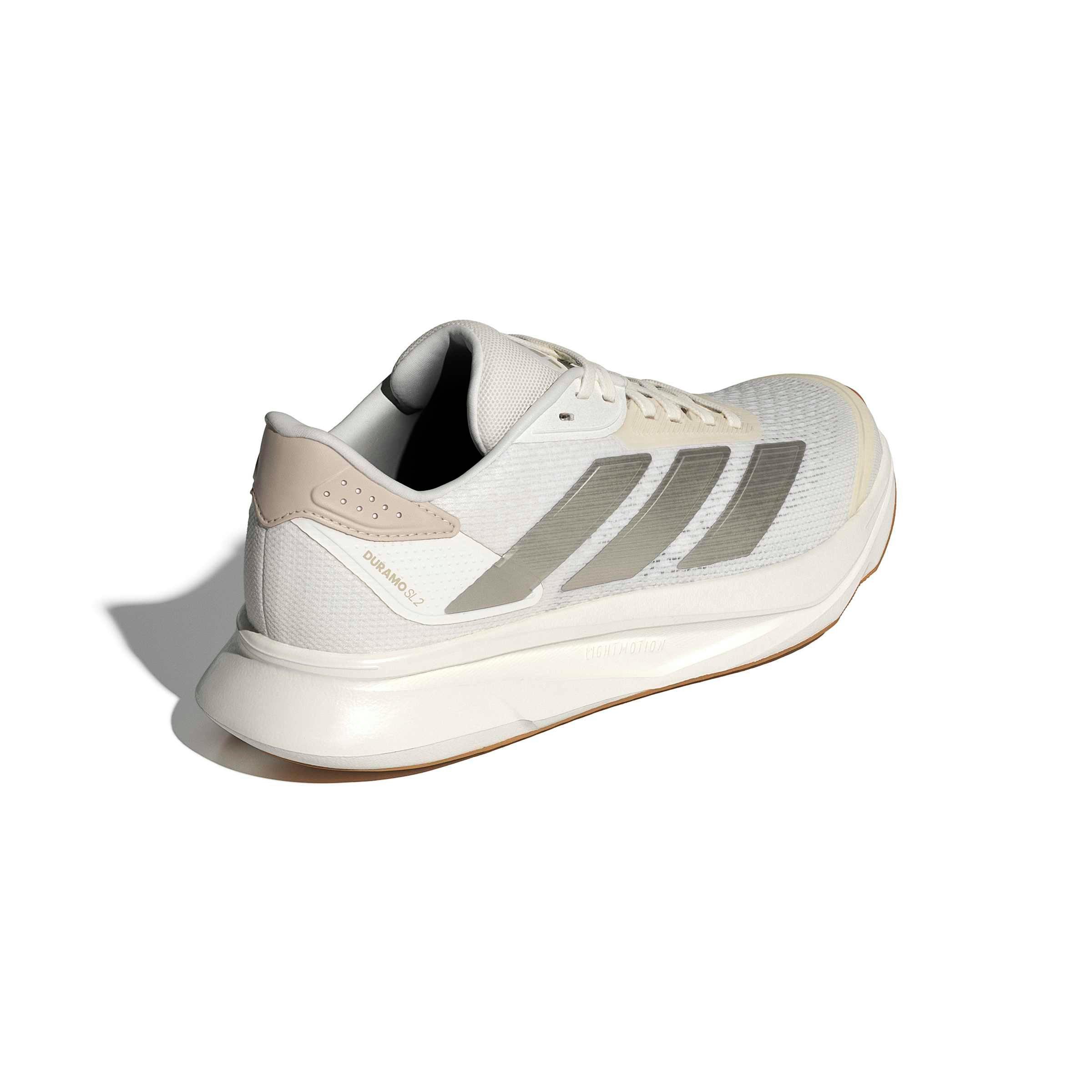 adidas Duramo SL 2 "Chalk White/Cyber Metallic/Crystal Linen" Women's Running Shoe - WHITE/CYBER/LINEN
