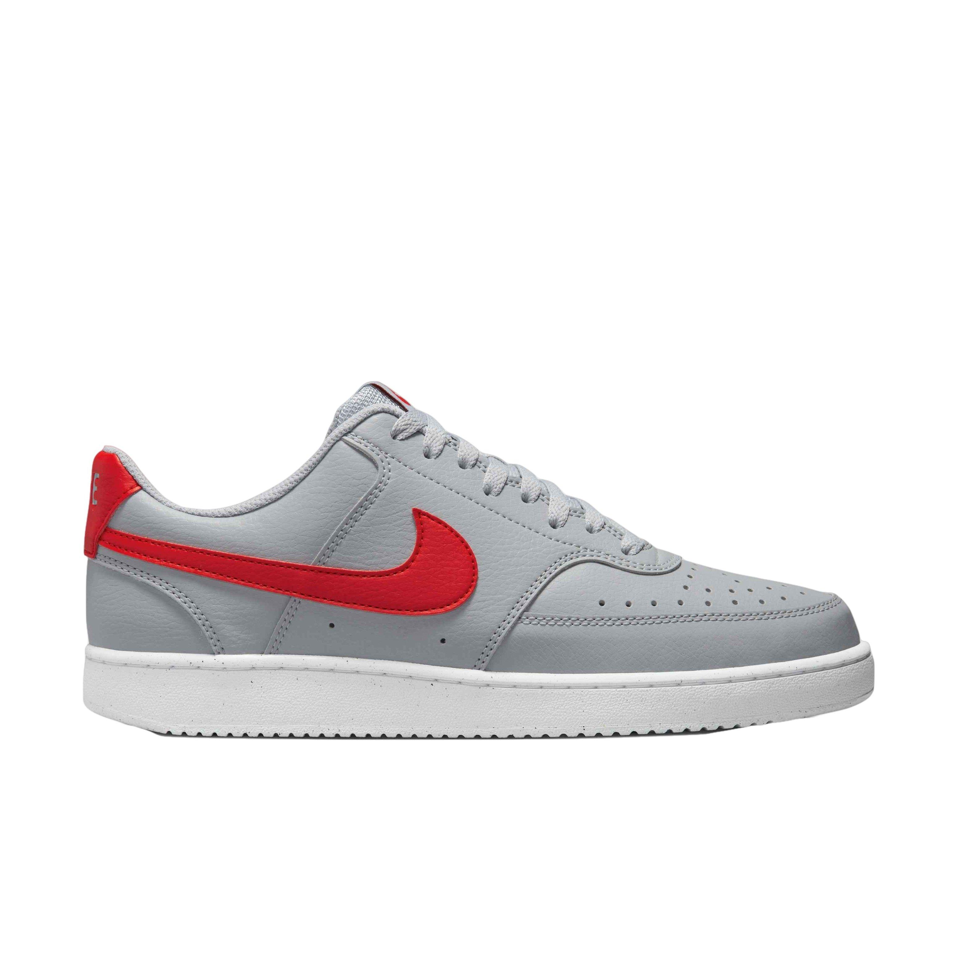 Nike grey red on sale shoes