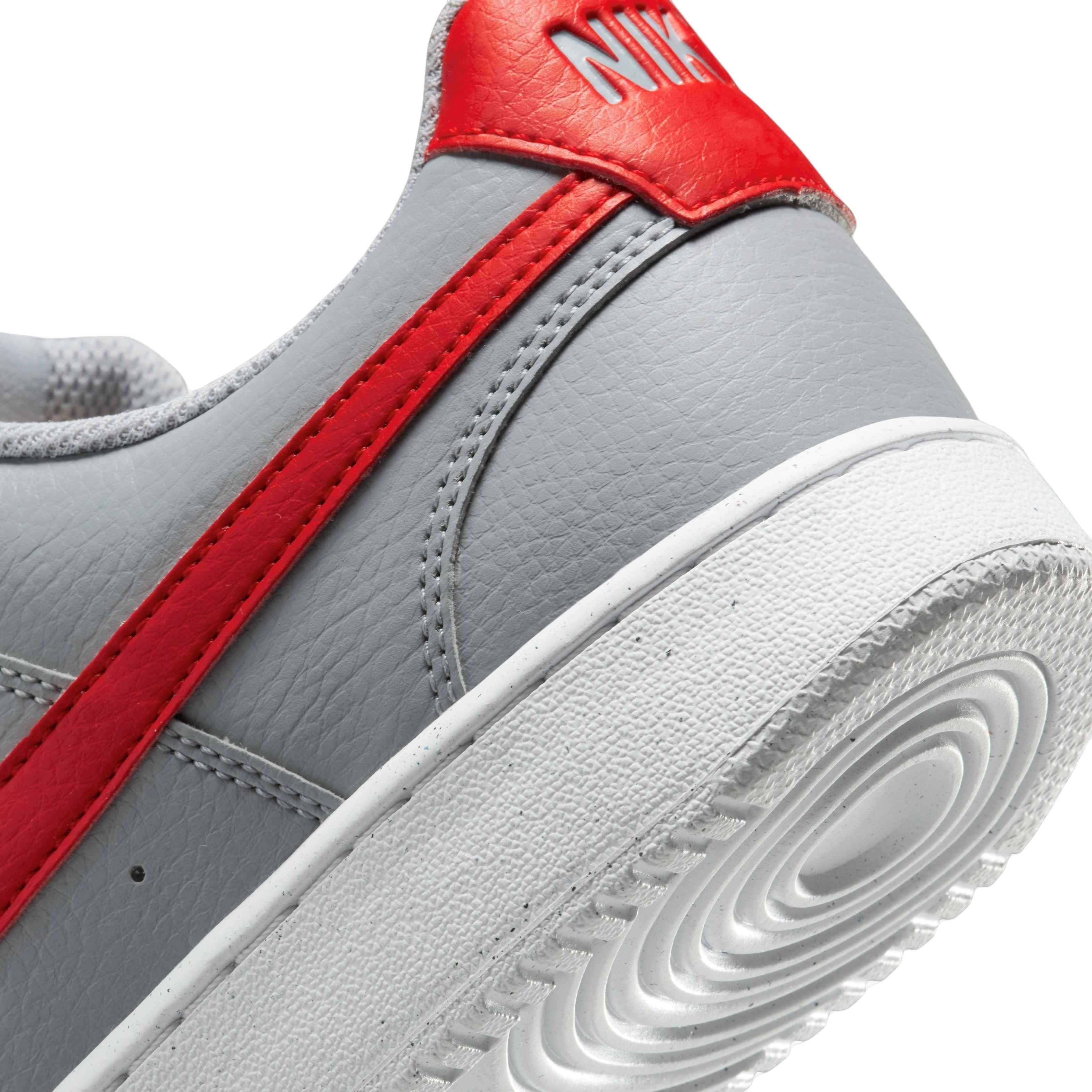 Gray and red store nike shoes