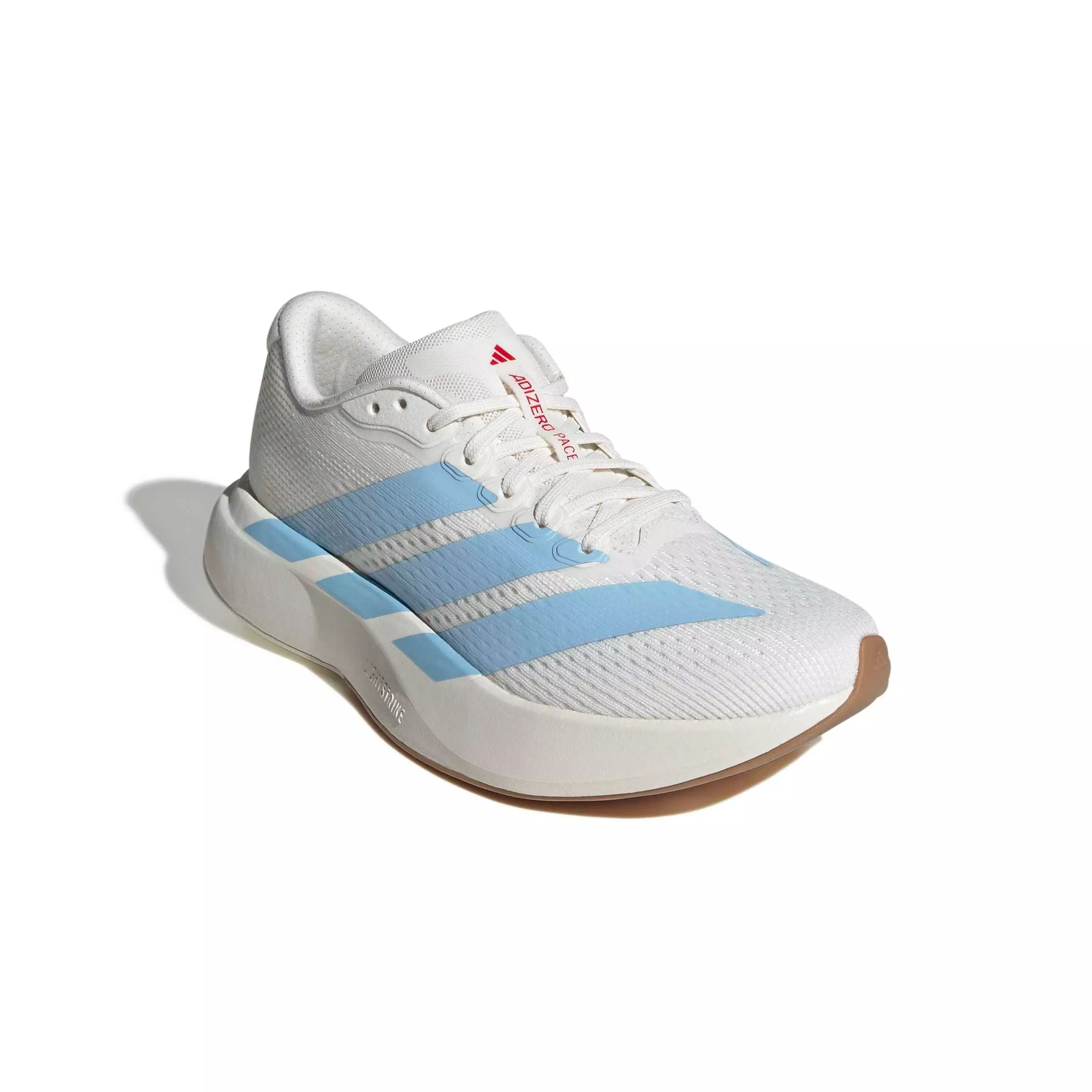 adidas Adizero Pacer "Core White/Clear Sky/Pure Ruby" Women's Running Shoe - WHITE/SKY/RUBY