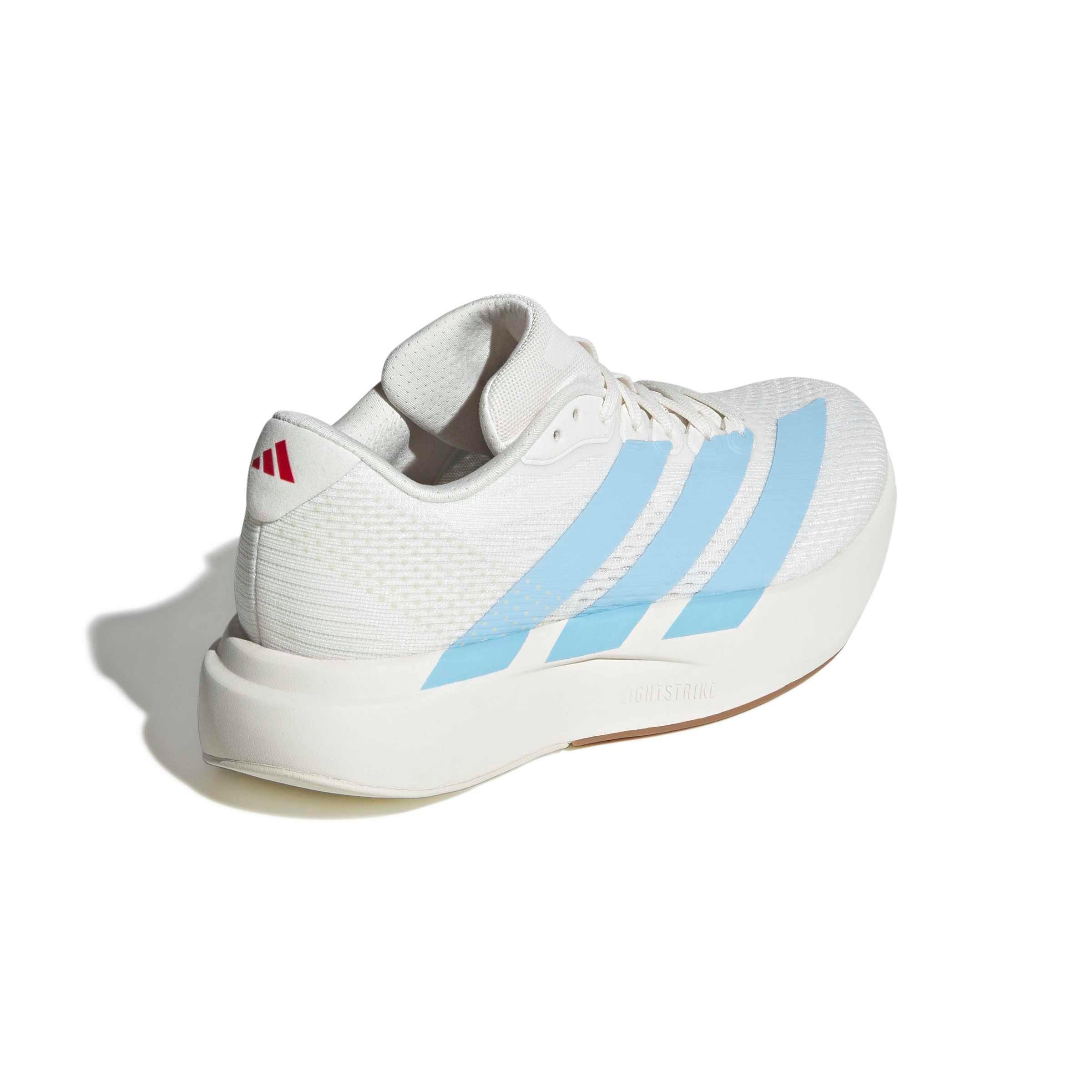 adidas Adizero Pacer "Core White/Clear Sky/Pure Ruby" Women's Running Shoe - WHITE/SKY/RUBY