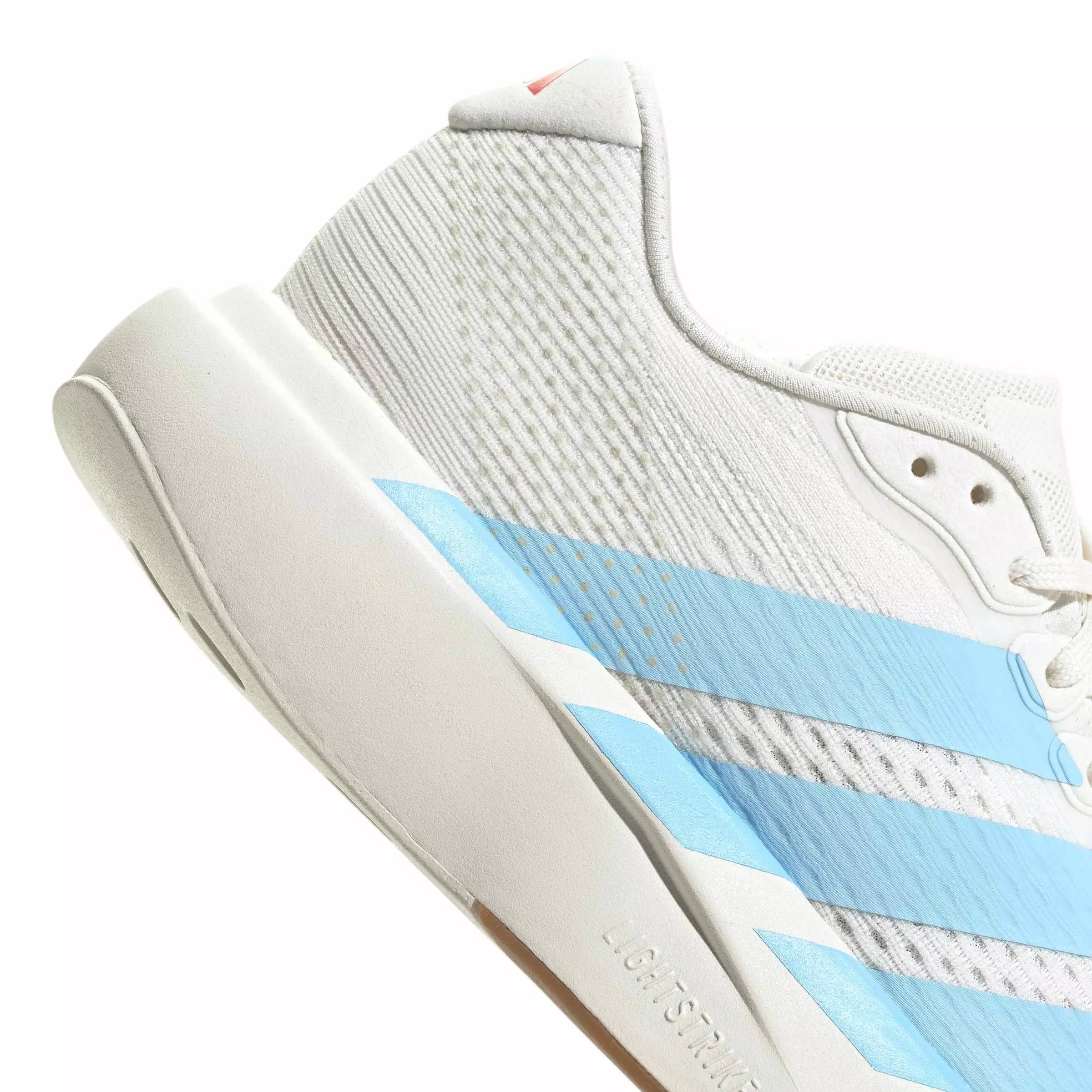 adidas Adizero Pacer "Core White/Clear Sky/Pure Ruby" Women's Running Shoe - WHITE/SKY/RUBY