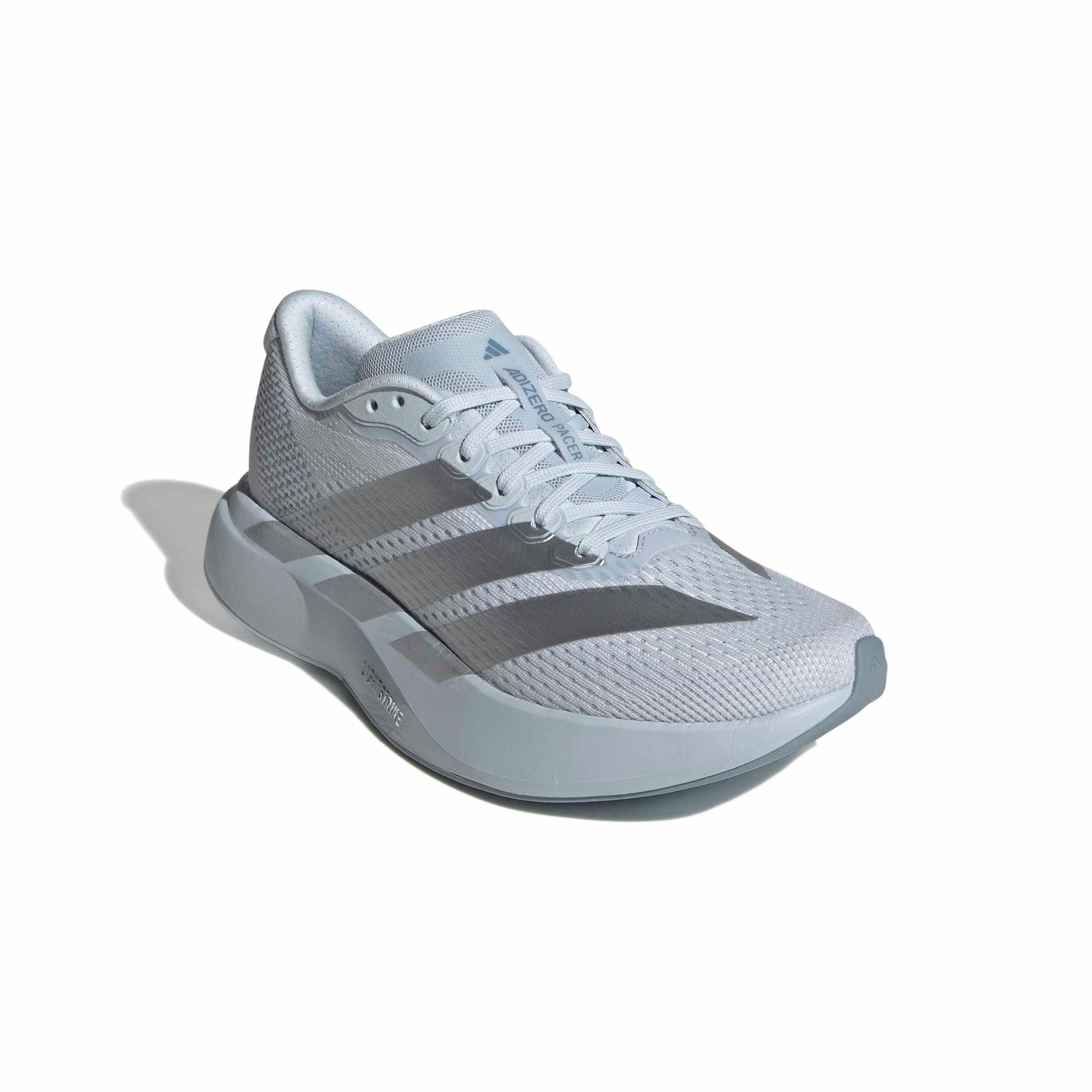 adidas Adizero Pacer "Halo Blue/Silver Metallic/Tactile Blue" Women's Running Shoe - BLUE/SILVER/BLUE