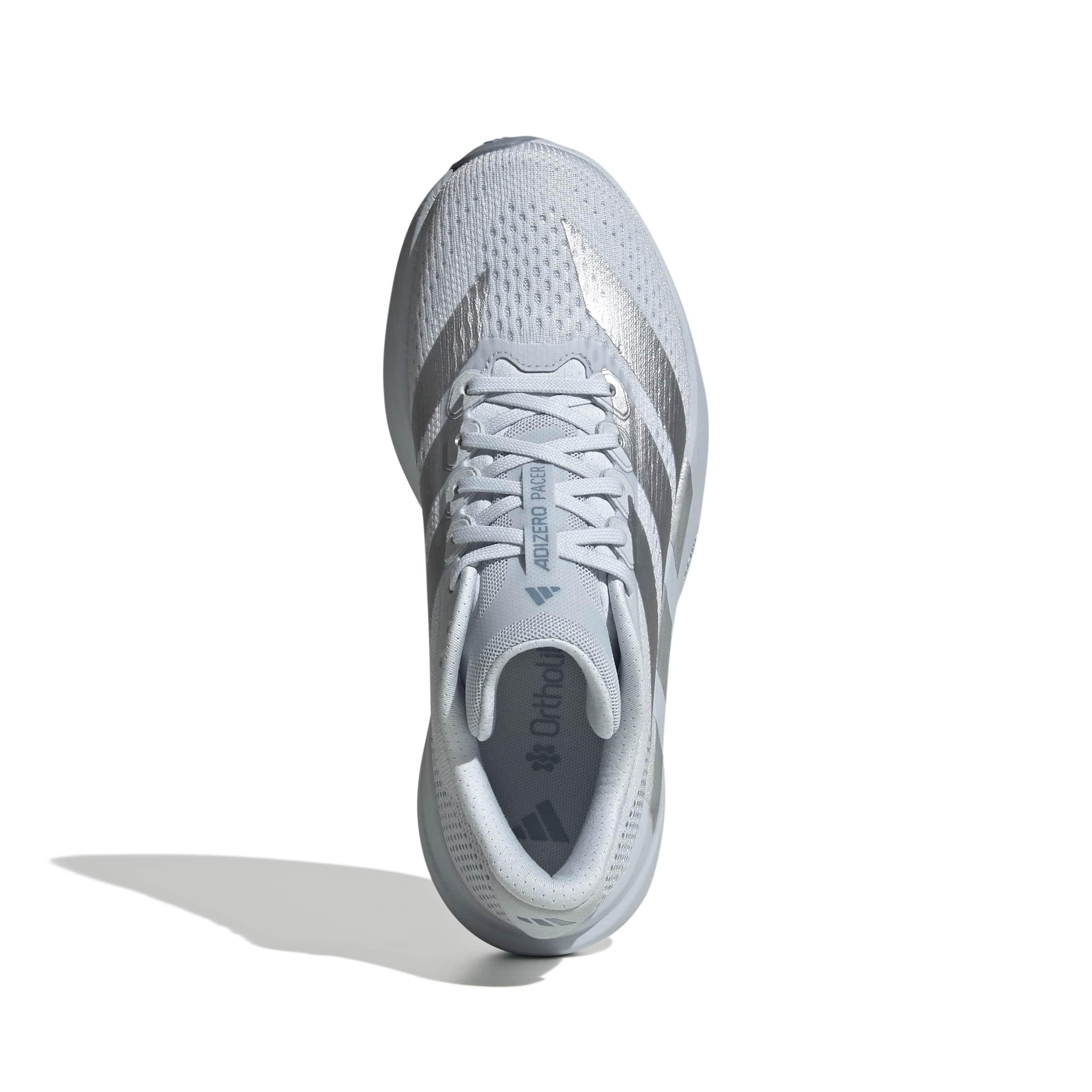 adidas Adizero Pacer "Halo Blue/Silver Metallic/Tactile Blue" Women's Running Shoe - BLUE/SILVER/BLUE