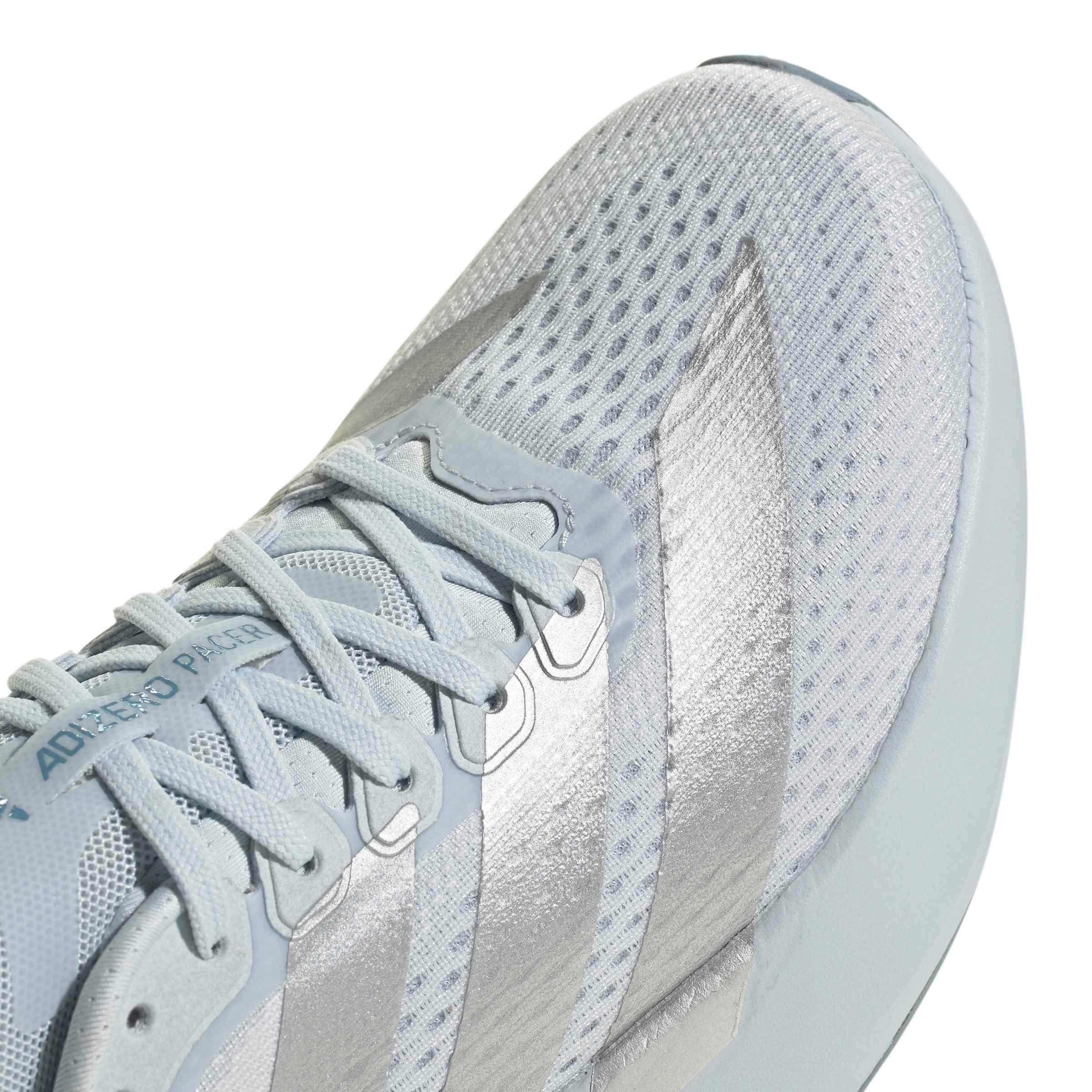 adidas Adizero Pacer "Halo Blue/Silver Metallic/Tactile Blue" Women's Running Shoe - BLUE/SILVER/BLUE