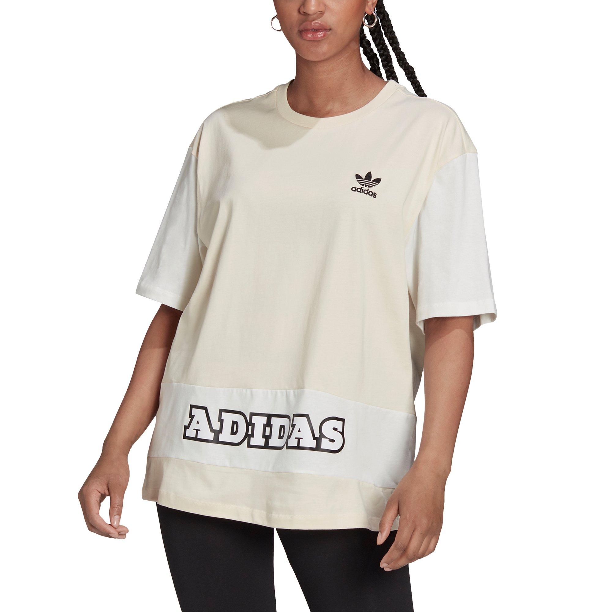 Womens oversized adidas t shirt sale