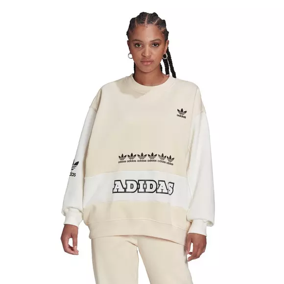 venom Udveksle delvist adidas Originals Women's Logo Play Trefoil Crew Sweatshirt
