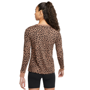 Nike Women's Sportswear Cheetah Print Long-Sleeve Tee