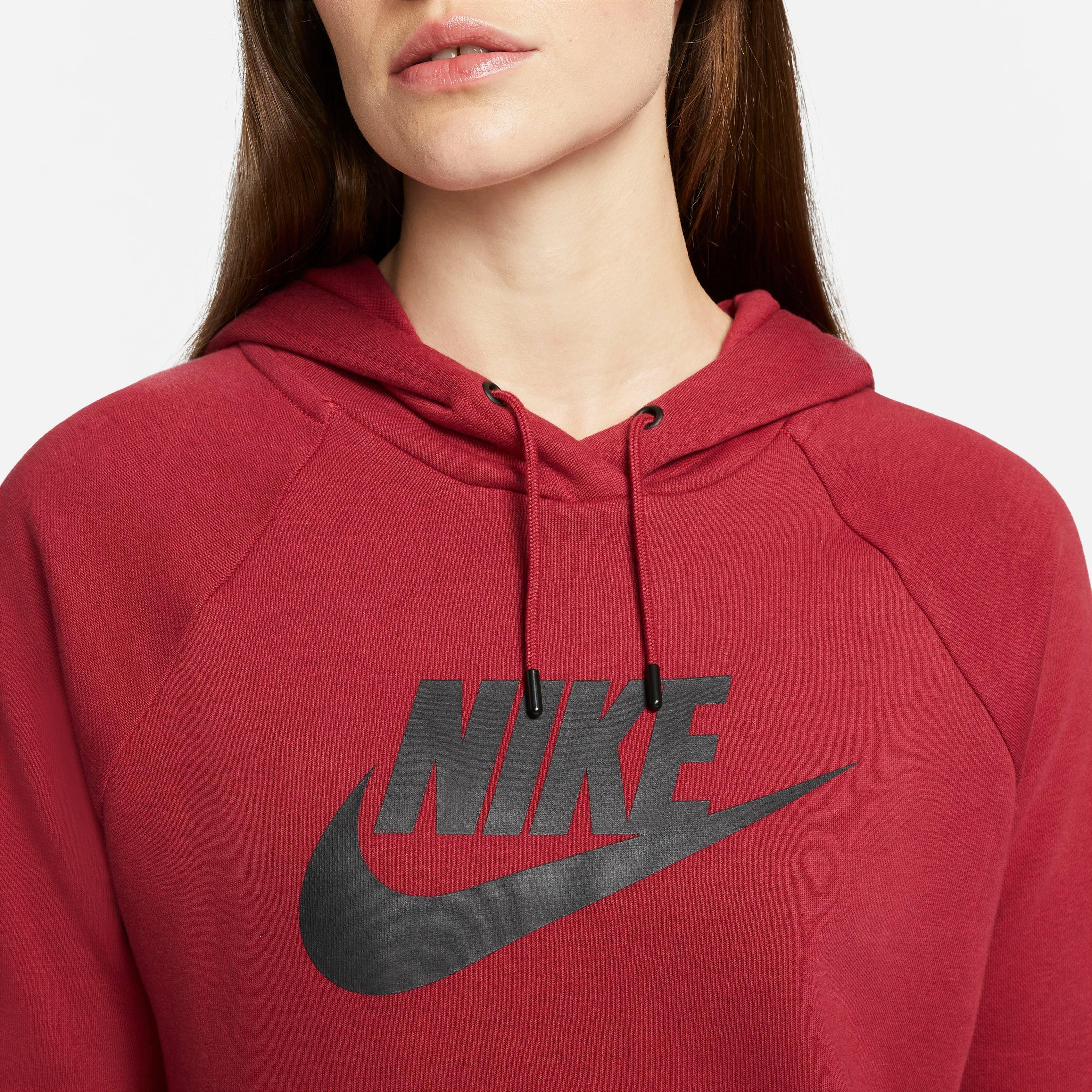 women's maroon nike hoodie