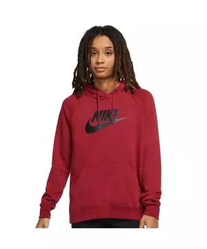 Nike Women's "Maroon" Sportswear Essential Fleece Pullover Hoodie - Hibbett City Gear