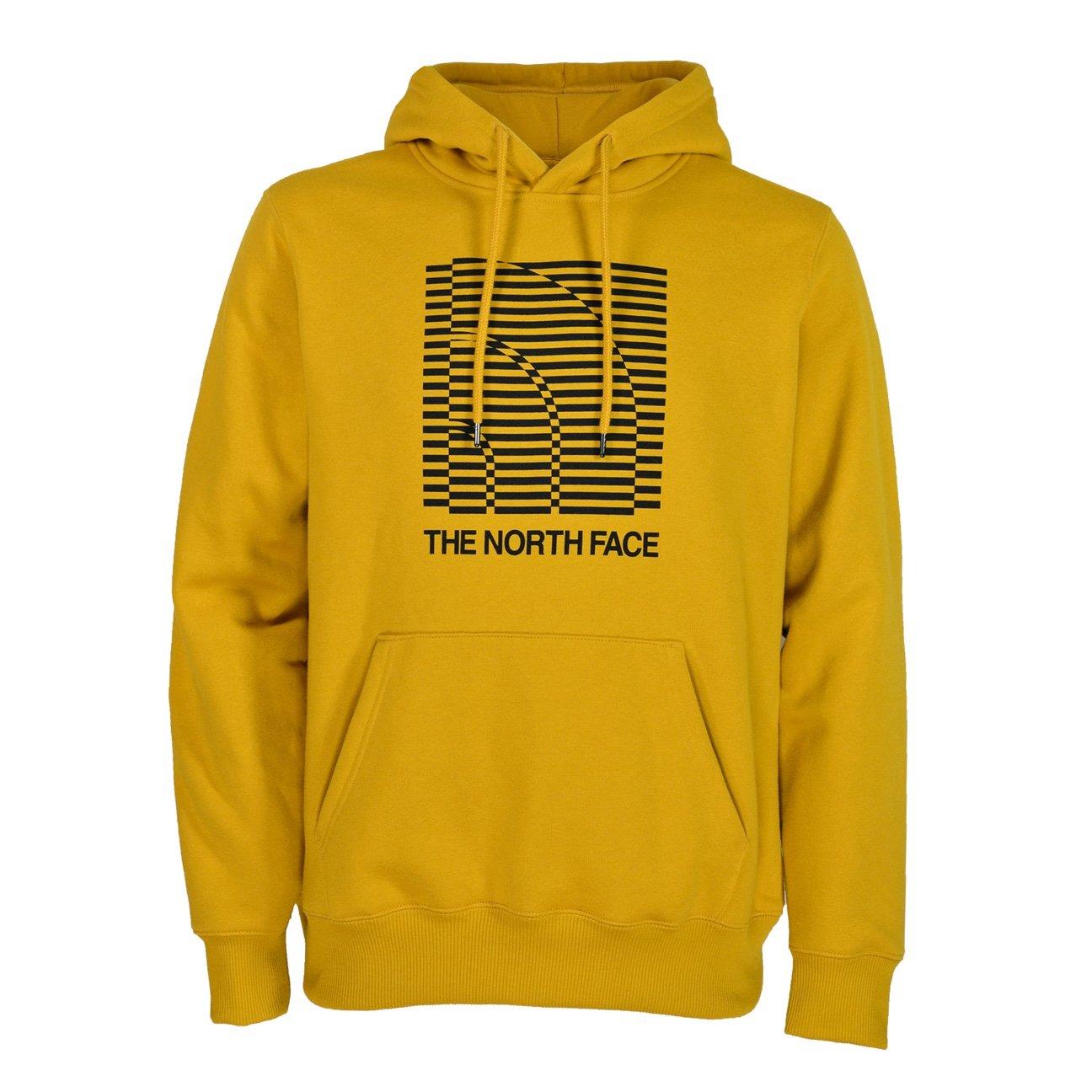 yellow north face sweatshirt