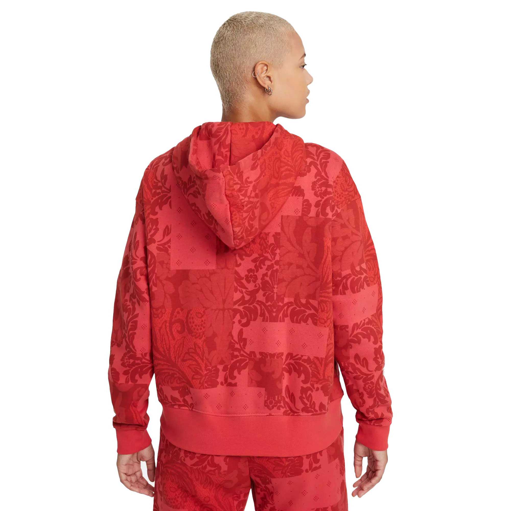 Nike Women's Sportswear Trend Gel Revival Pullover Hoodie - RED