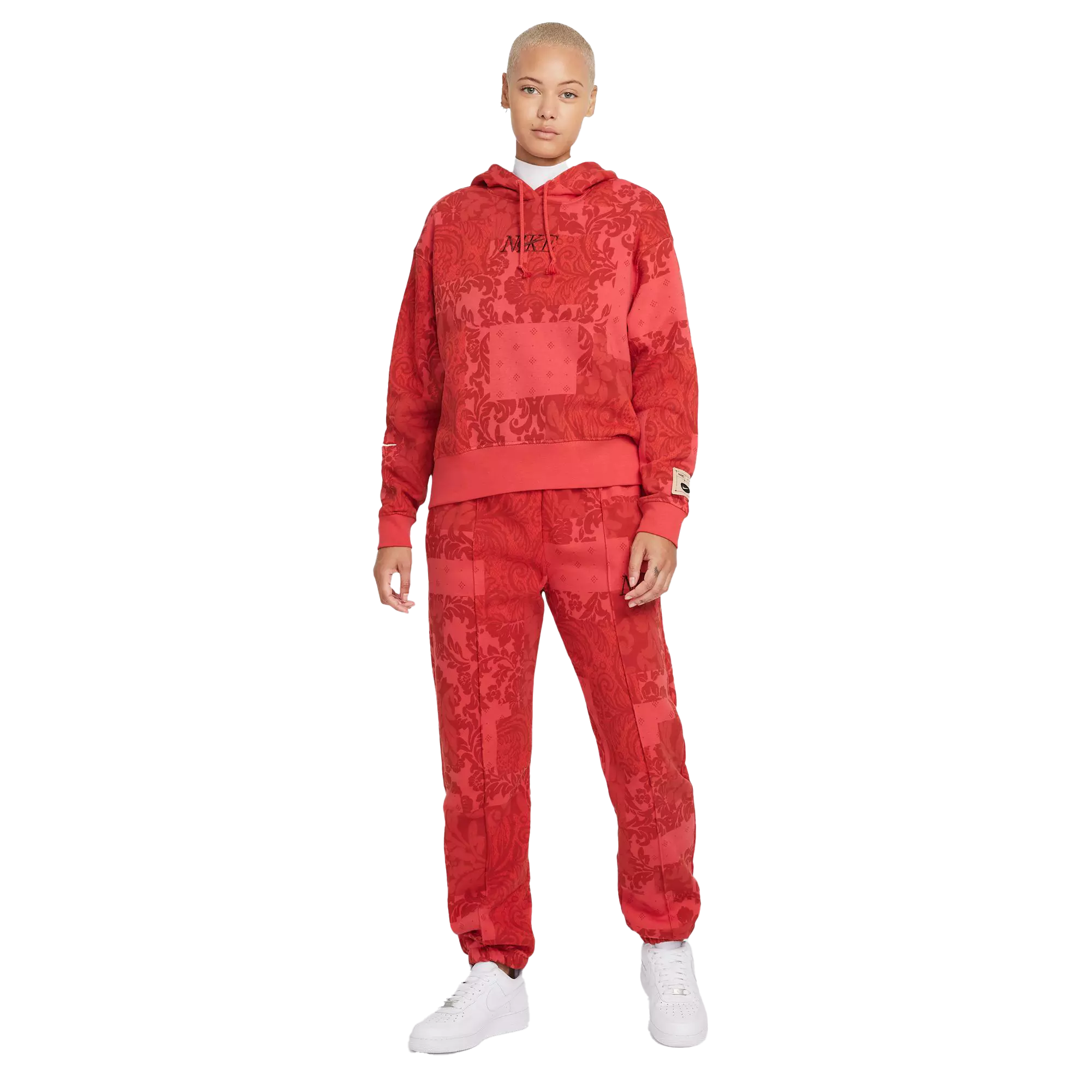 Nike Women's Sportswear Trend Gel Revival Pullover Hoodie - RED