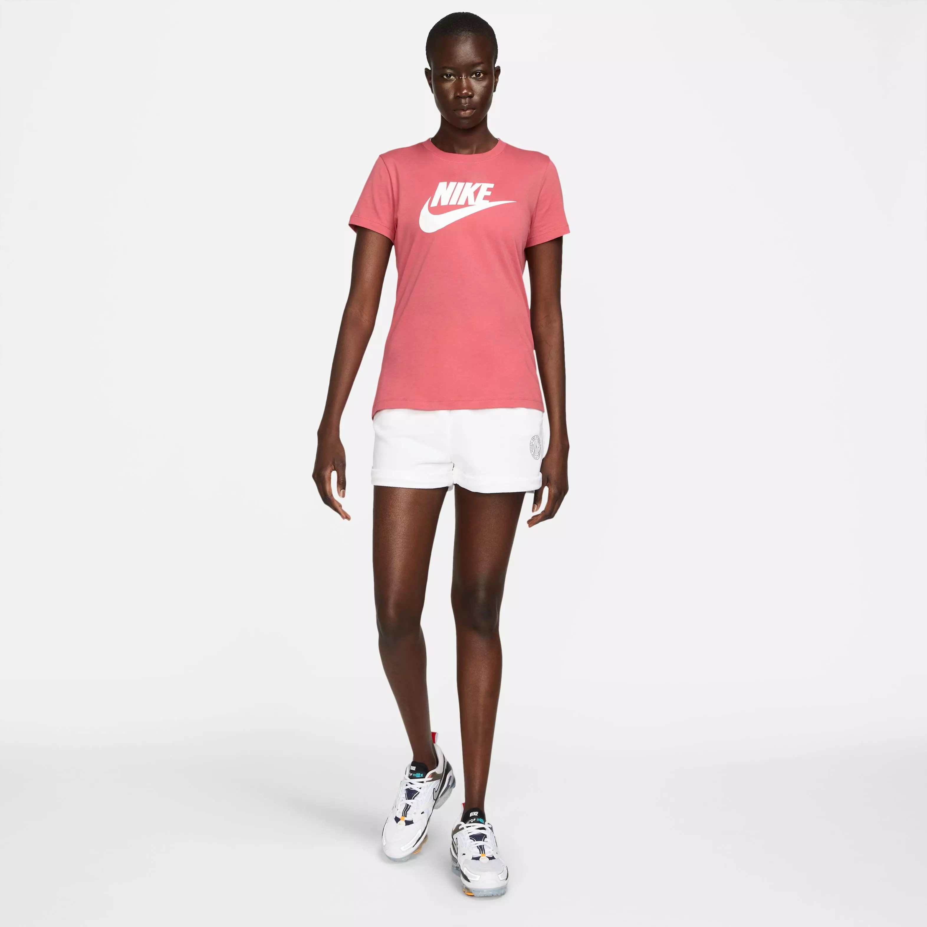 Nike Women's Sportswear Essential Icon Futura "Pink" Tee - PINK