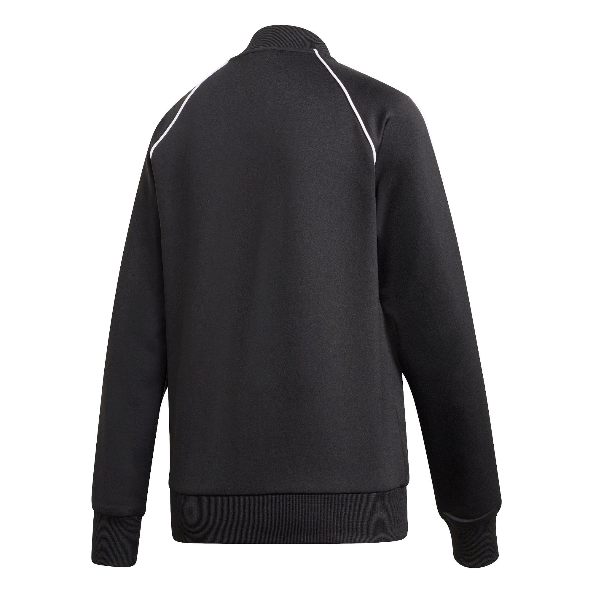adidas Women's Primeblue SST Track Jacket - BLACK Thumbnail View 6