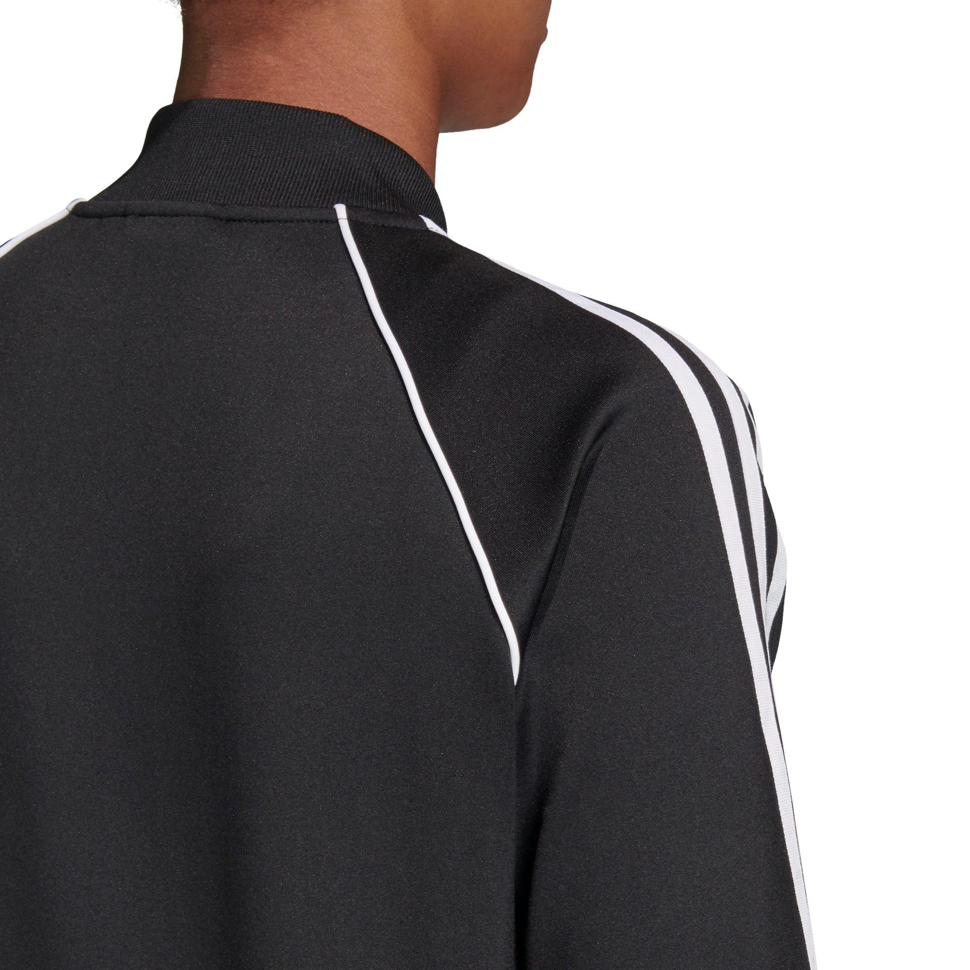 adidas Women's Primeblue SST Track Jacket - BLACK Thumbnail View 3