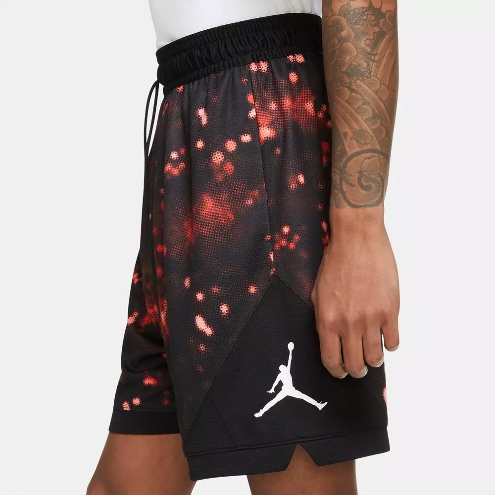 Jordan Men's Air Diamond All-Over-Print "Black" Shorts - BLACK