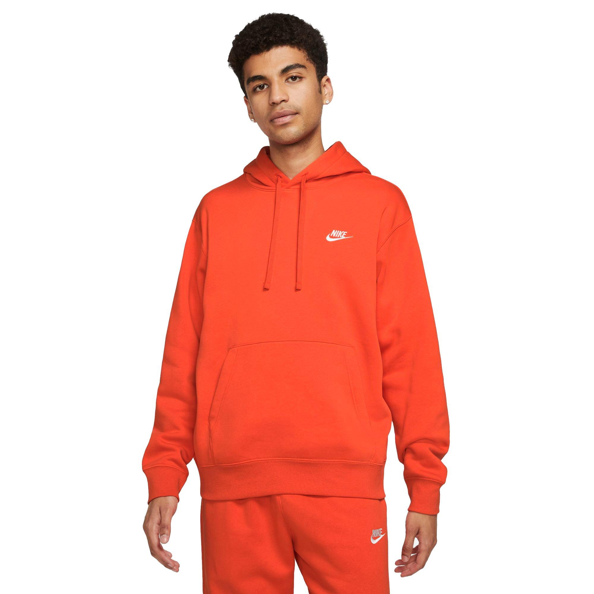 Orange nike hoodie mens sale