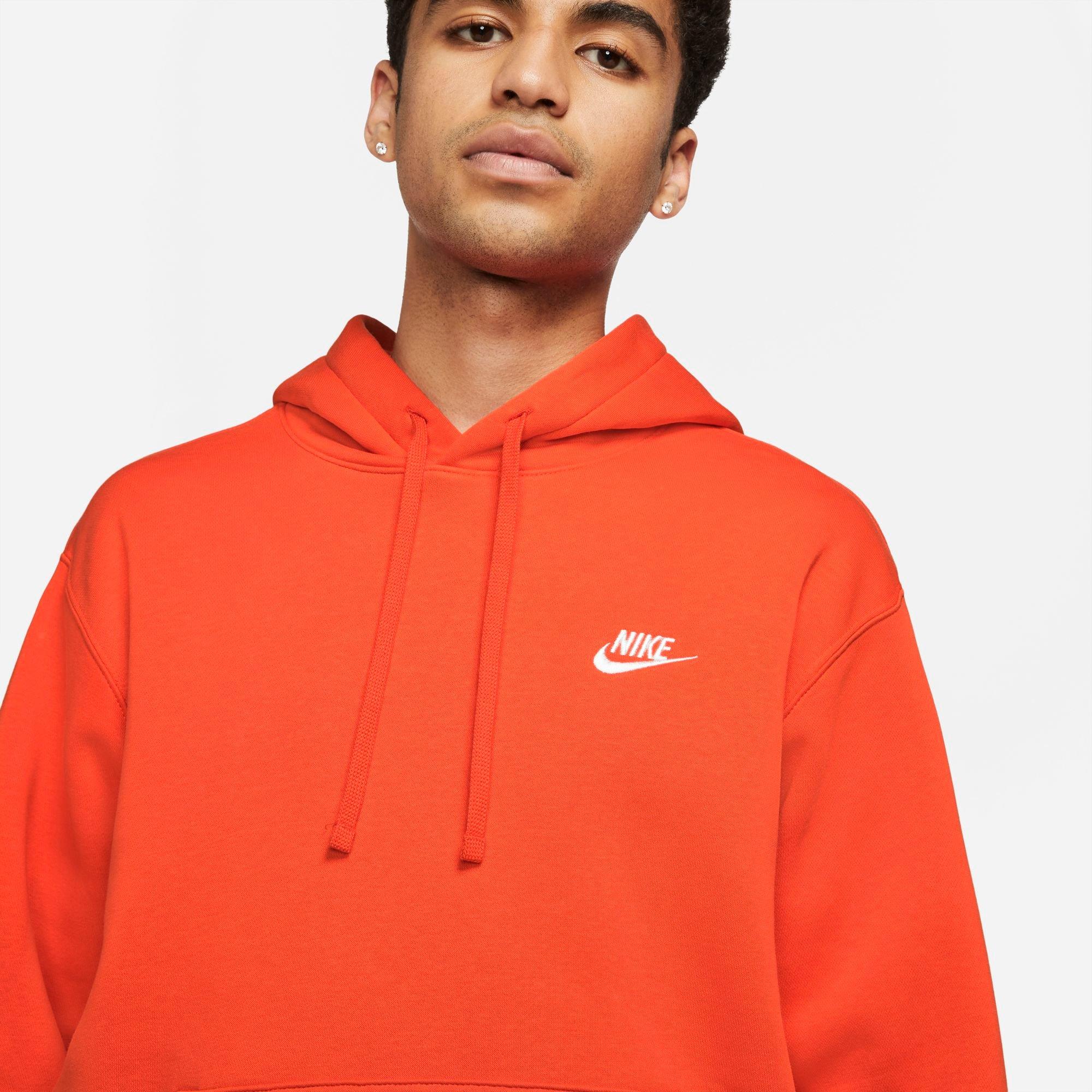 cazar Perspectiva retrasar Nike Men's "Orange" Sportswear Club LC Team Hoodie