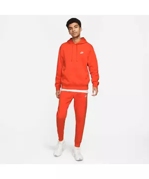 Nike Men's Orange Sportswear Club LC Team Hoodie - Hibbett