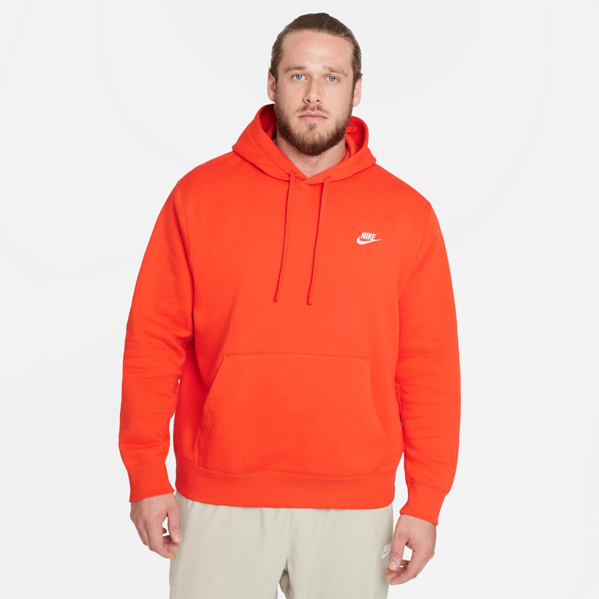 Orange nike hot sale zip up