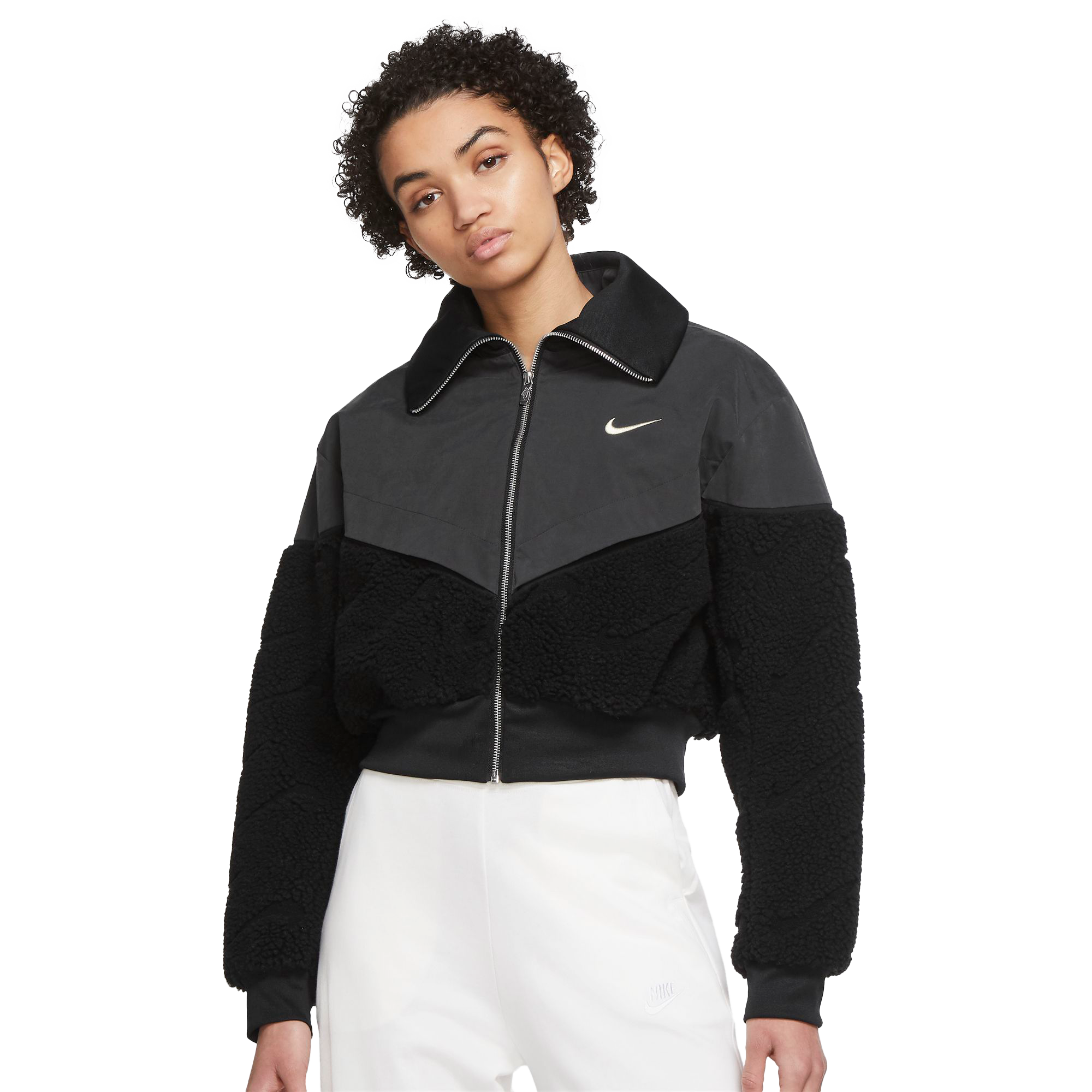 cinta aquí en cualquier sitio Nike Women's Sportswear Icon Clash Sherpa Jacket