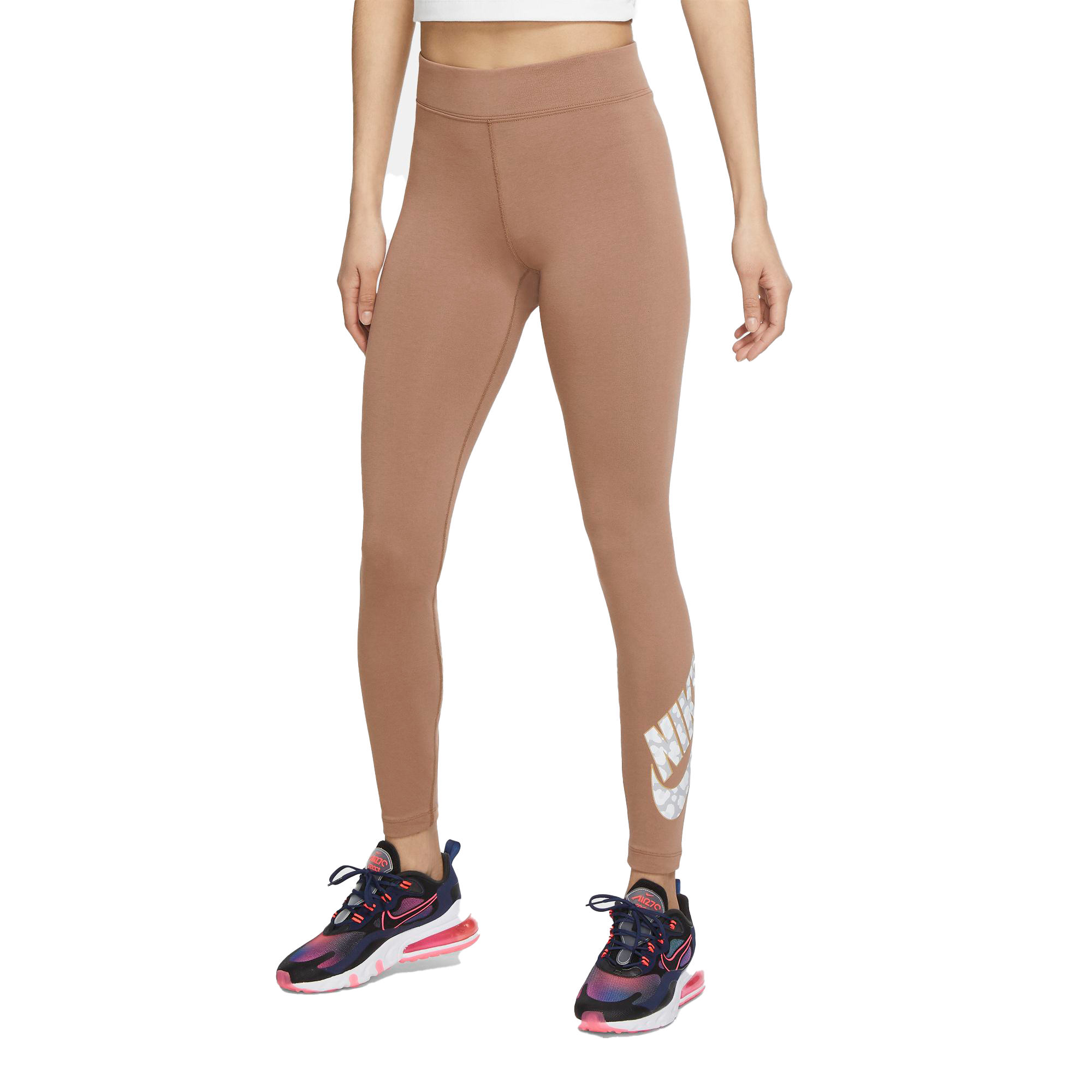 Nike Women's Air High-Rise Flare Leggings-Brown​ - Hibbett