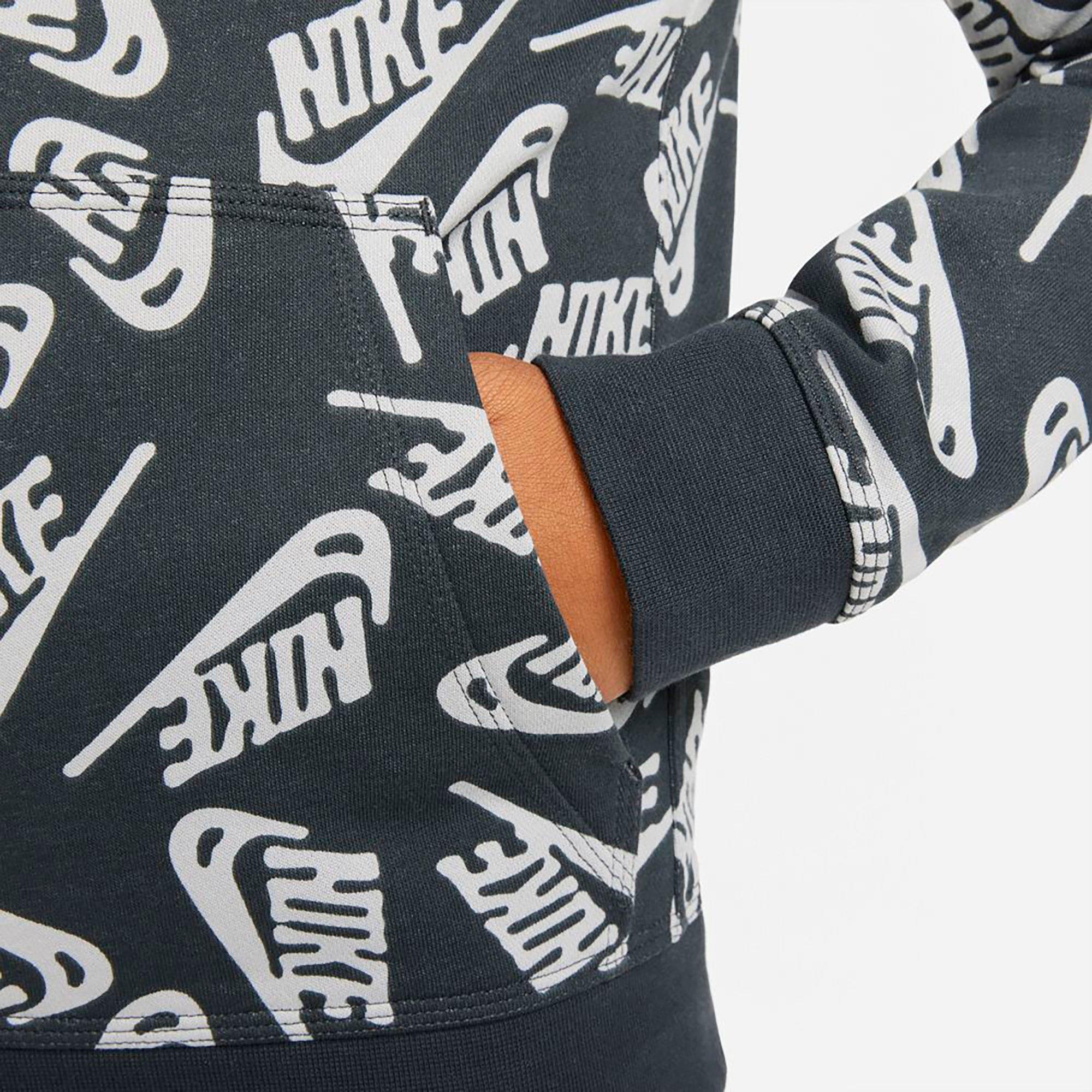 Nike air all hot sale over print crew sweatshirt